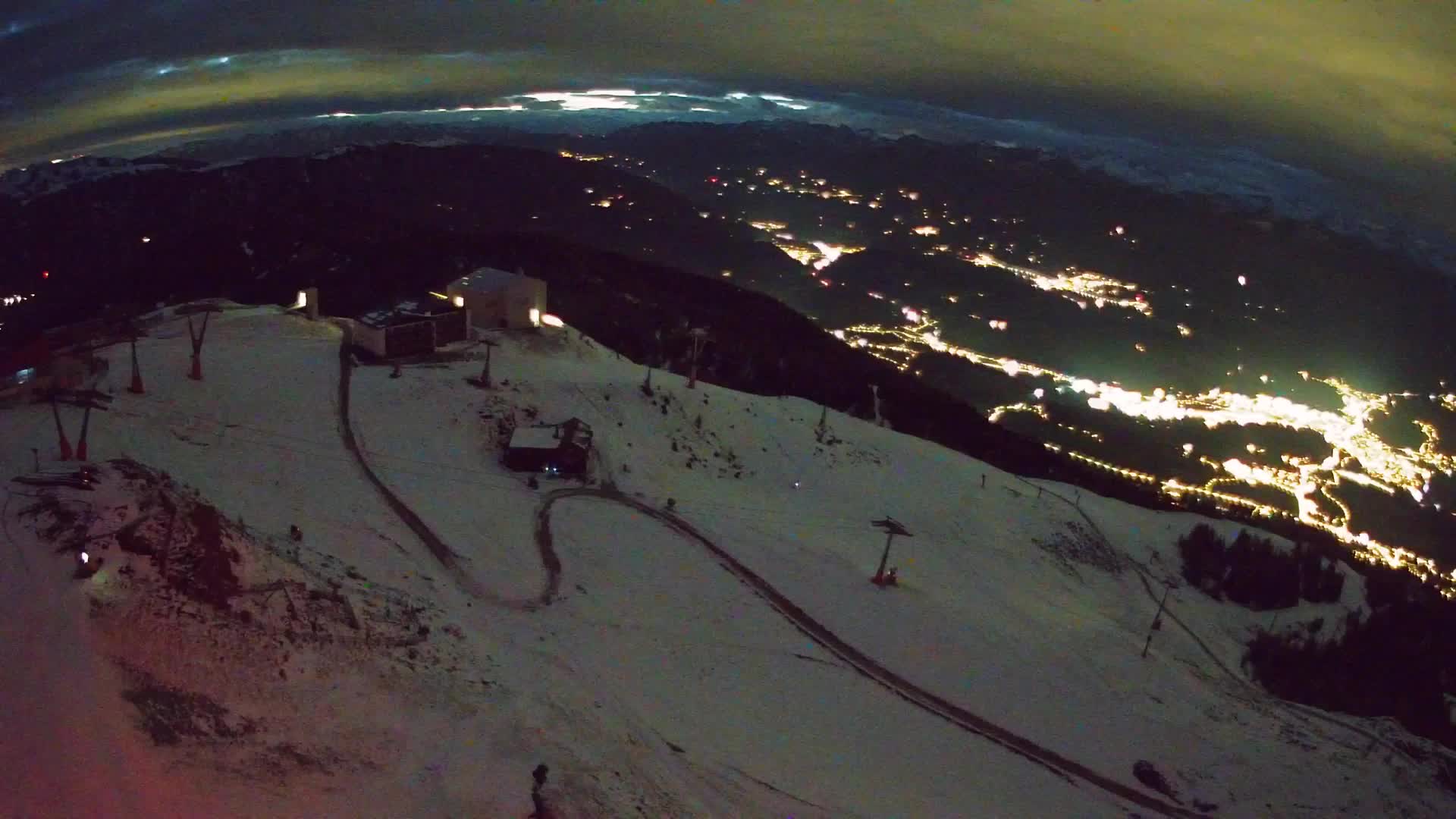 Kronplatz peak Ski resort | view to Bruneck