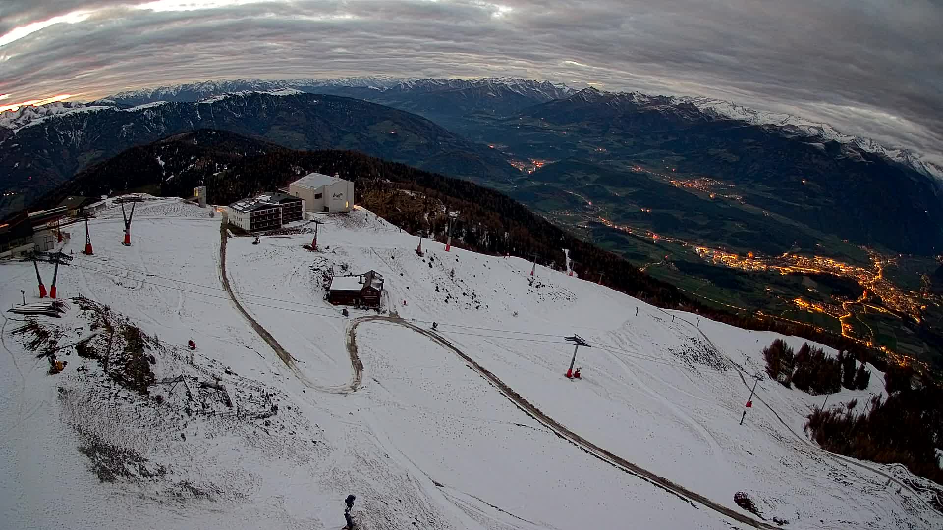 Kronplatz peak Ski resort | view to Bruneck