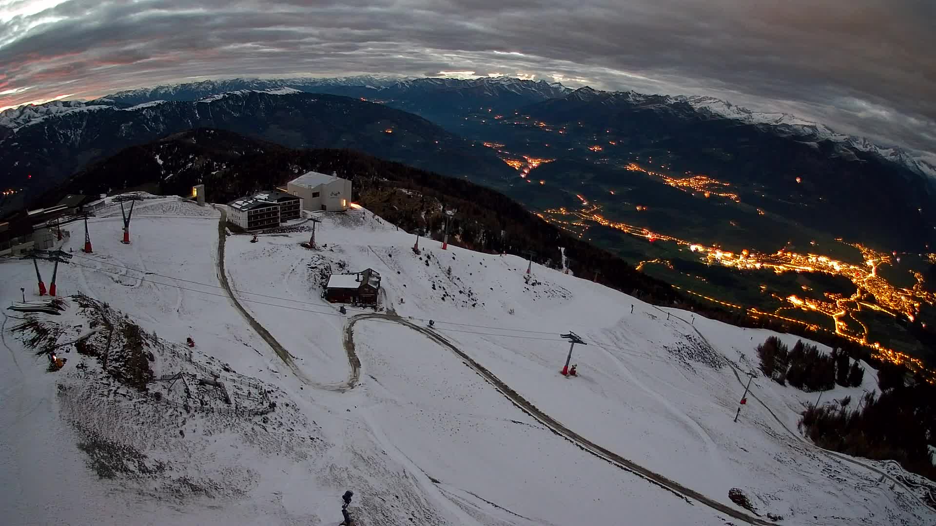 Kronplatz peak Ski resort | view to Bruneck