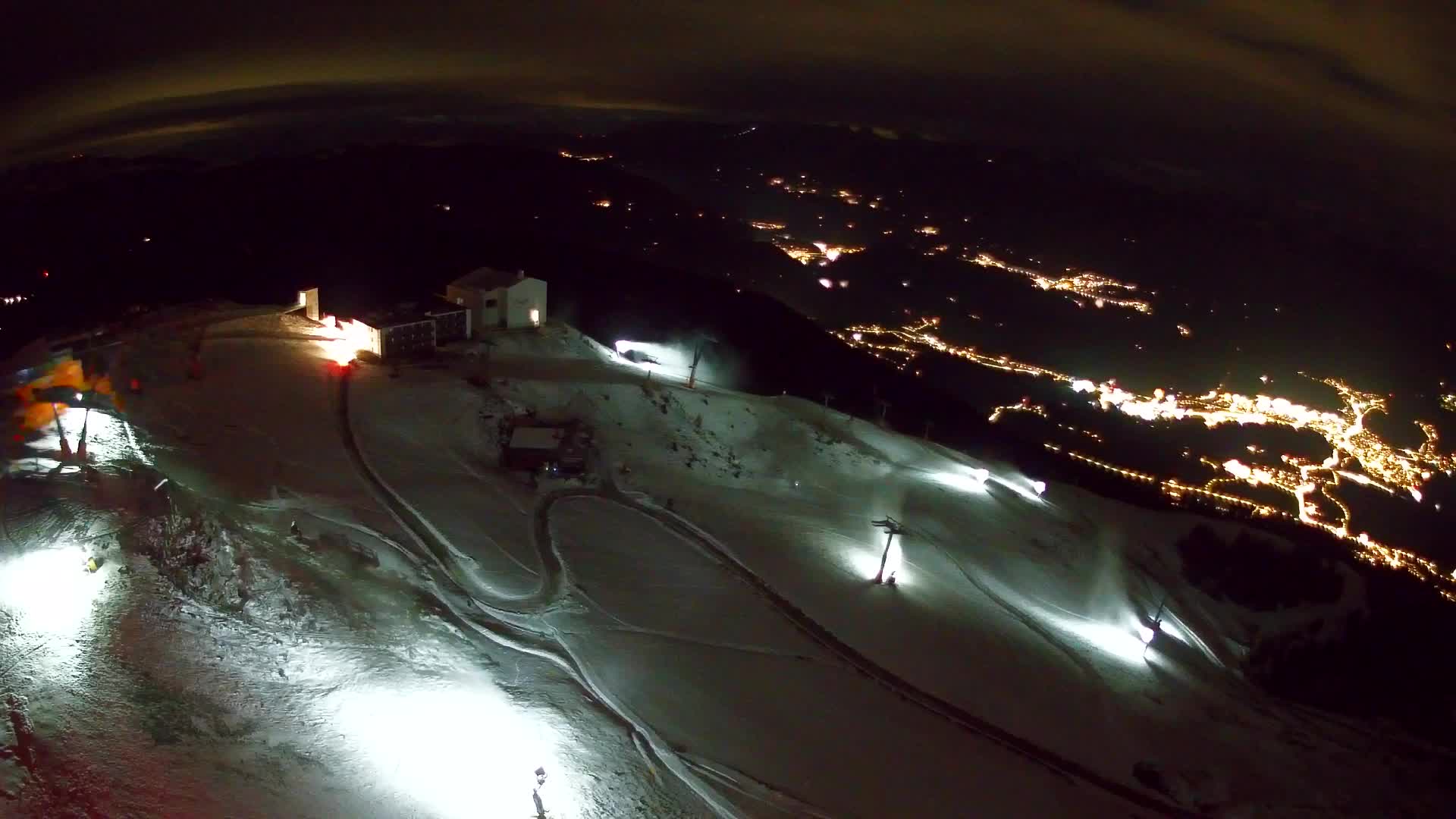 Station de ski Kronplatz sommet | vue sur Brunico