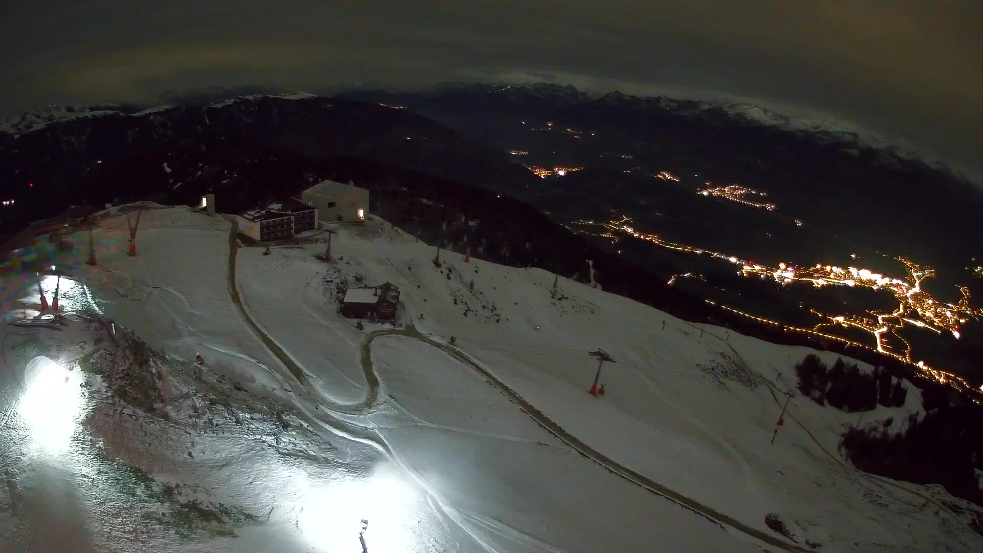 Kronplatz peak Ski resort | view to Bruneck