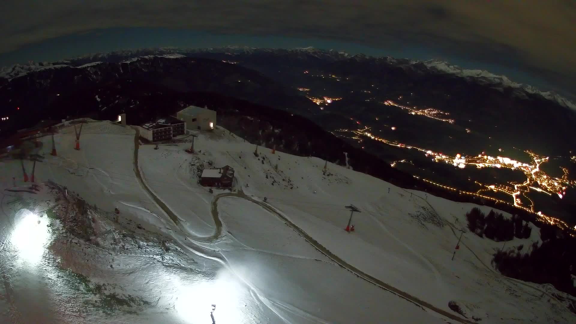 Kronplatz peak Ski resort | view to Bruneck