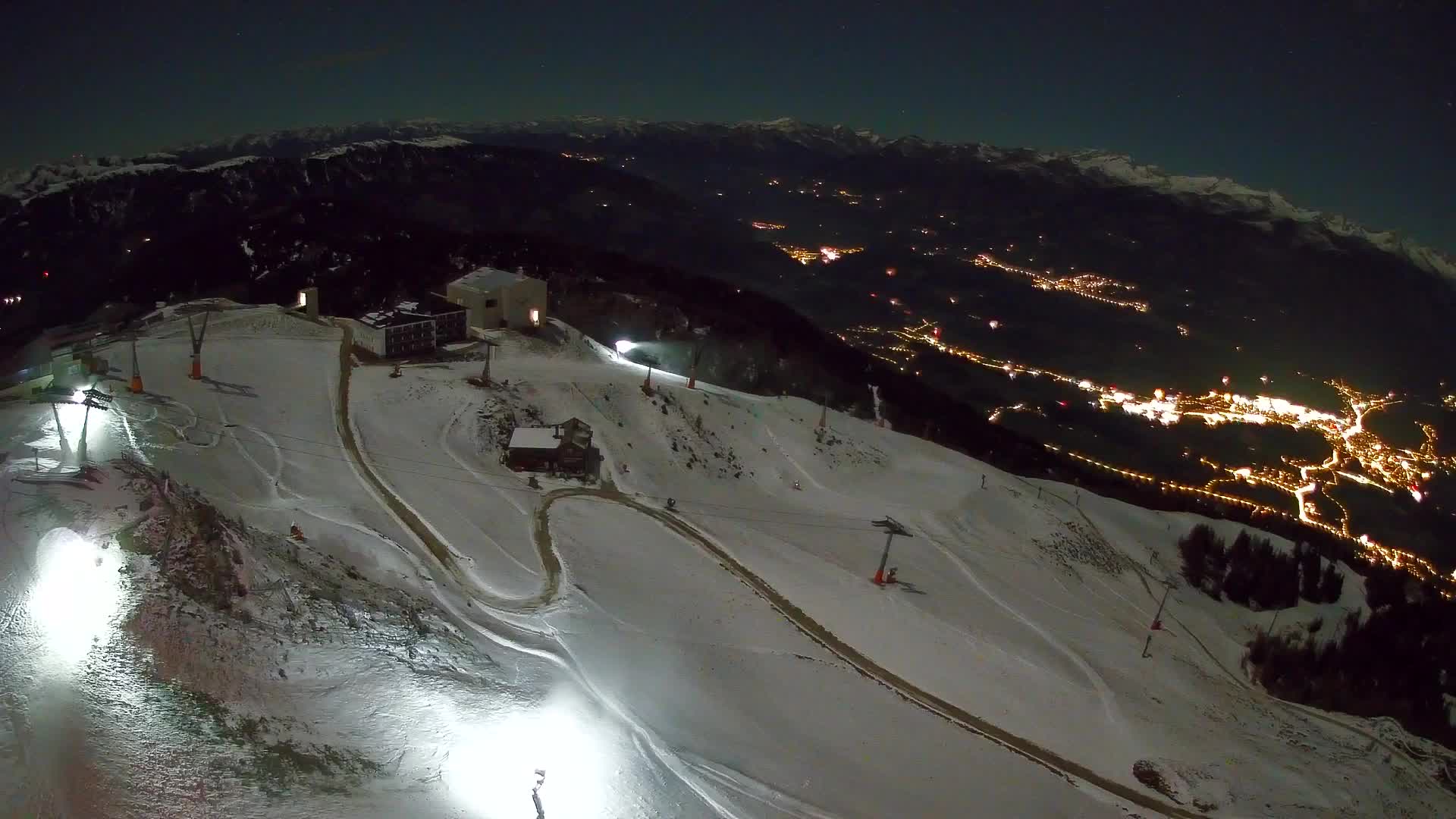 Kronplatz peak Ski resort | view to Bruneck