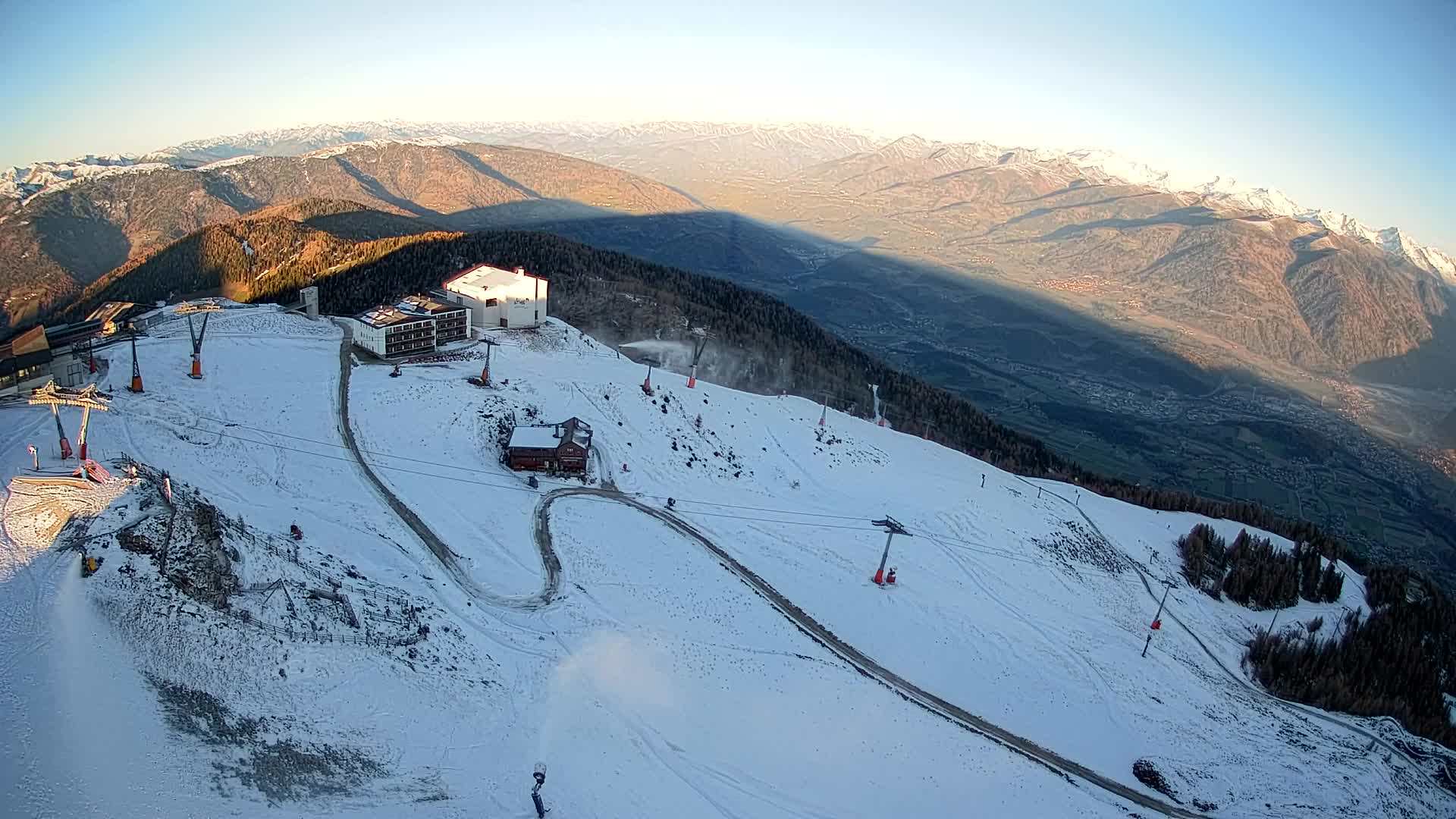 Kronplatz peak Ski resort | view to Bruneck