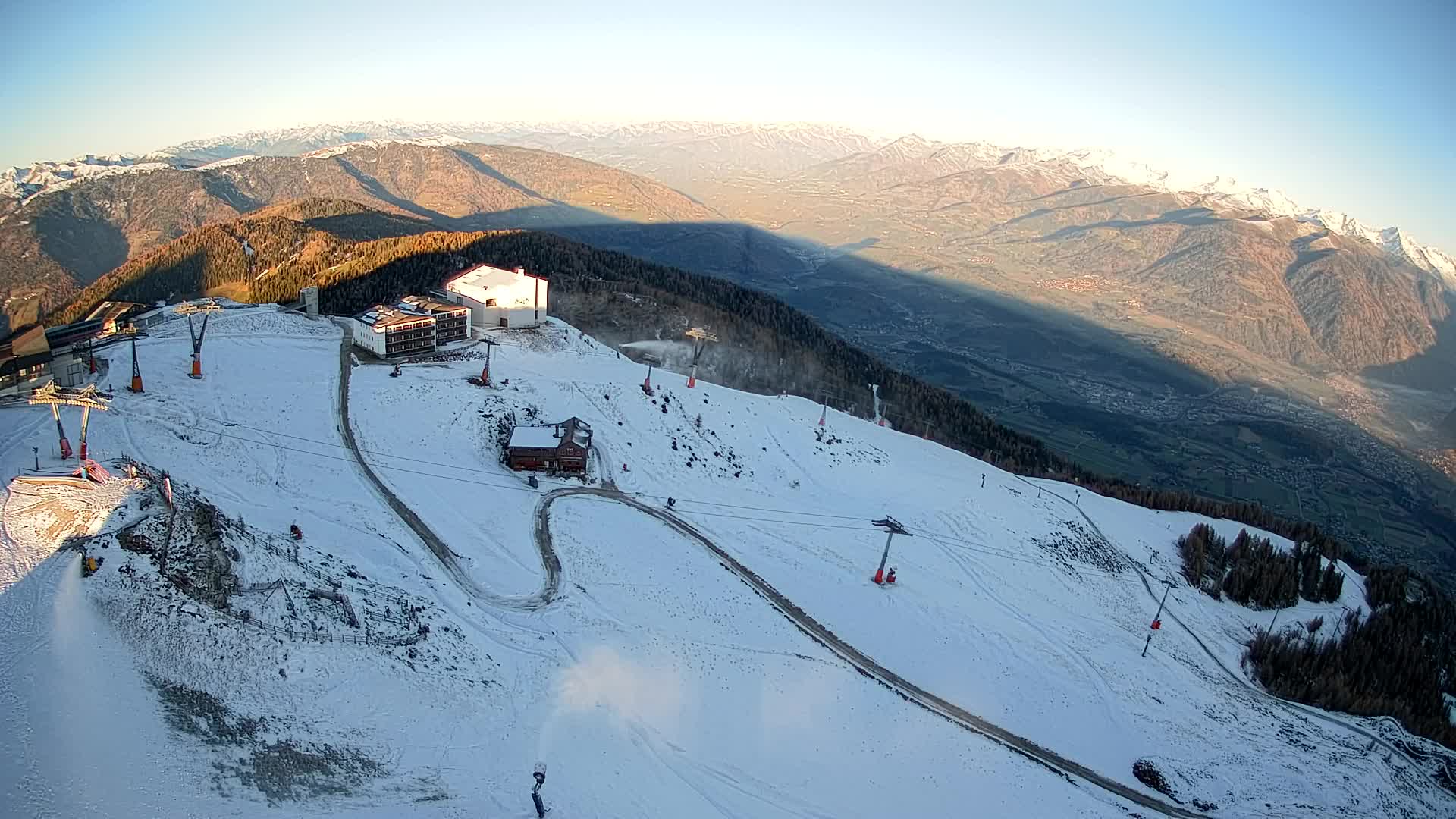 Kronplatz peak Ski resort | view to Bruneck