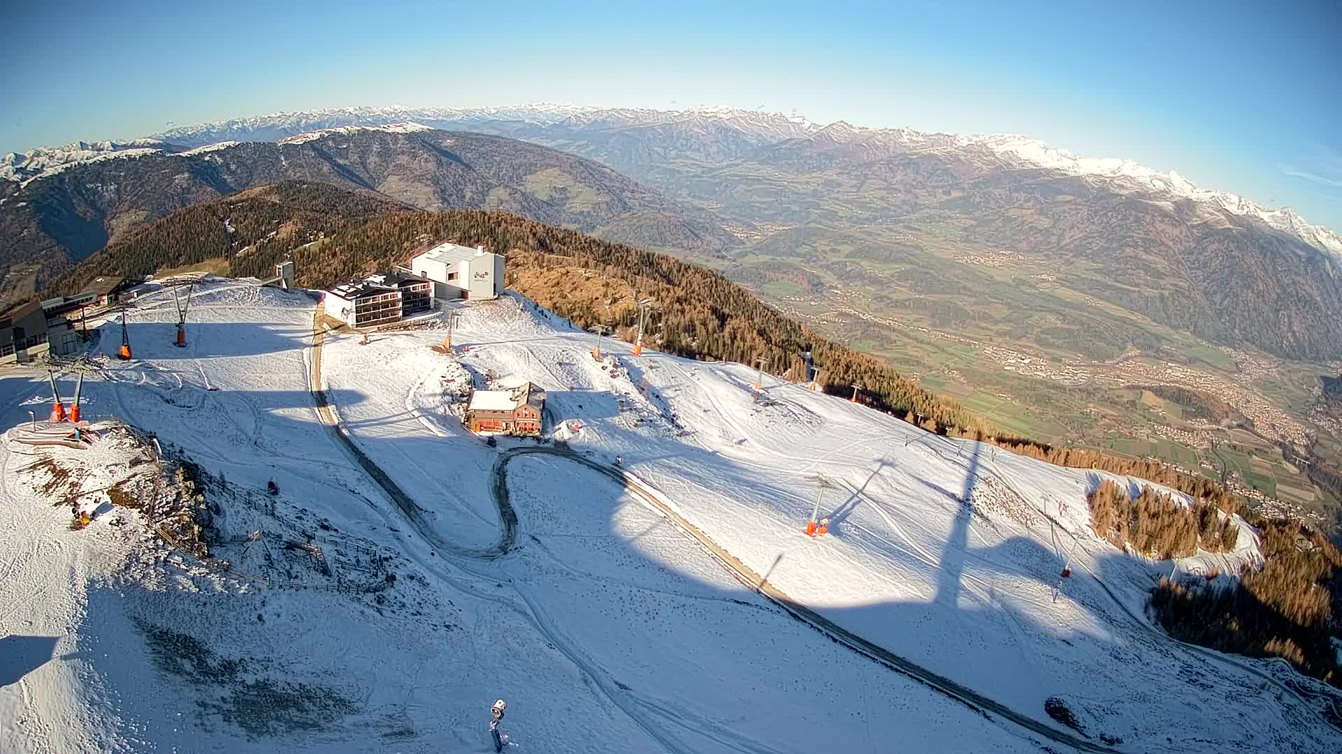 Kronplatz peak Ski resort | view to Bruneck