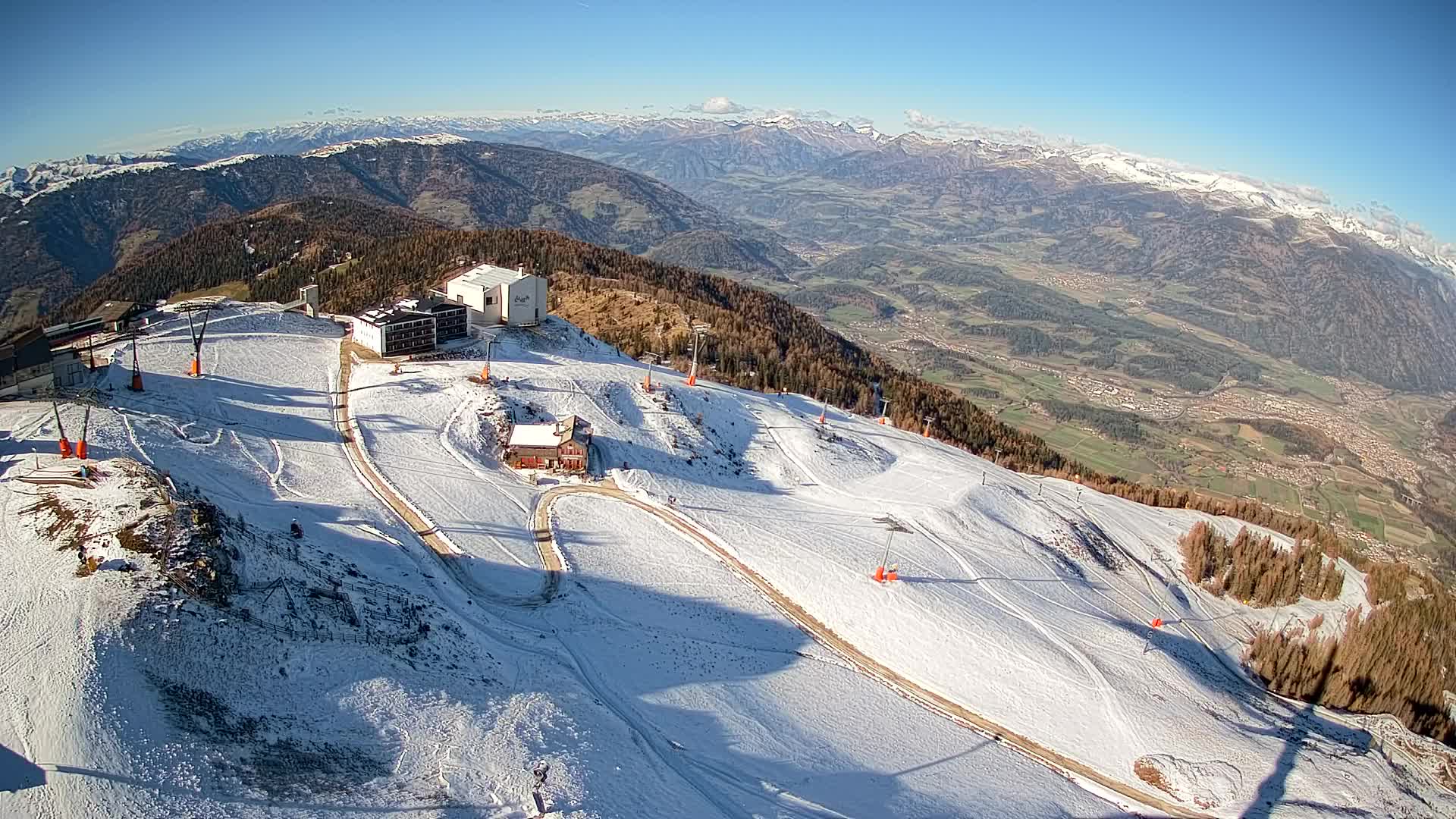 Smučišče Kronplatz – vrh | pogled na Bruneck