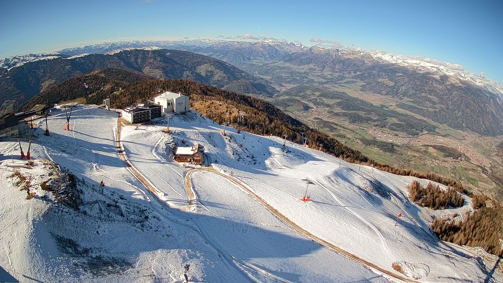Smučišče Kronplatz – vrh | pogled na Bruneck