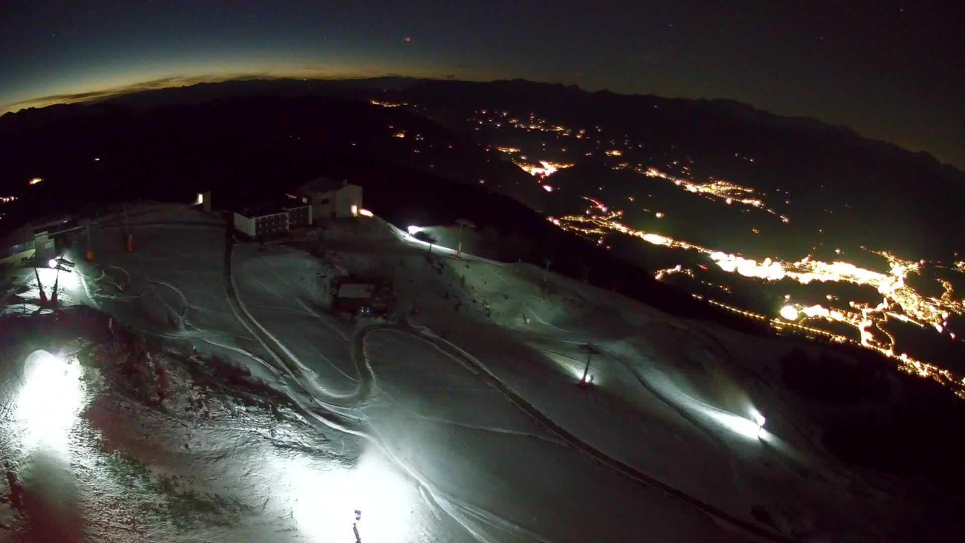 Station de ski Kronplatz sommet | vue sur Brunico