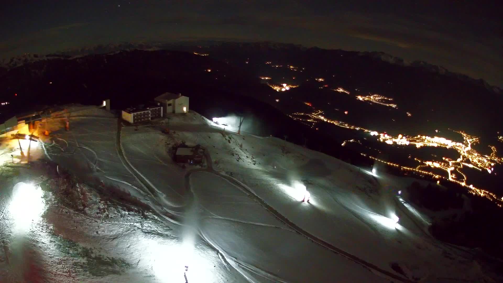 Skigebiet Kronplatz Gipfel | Blick auf Bruneck