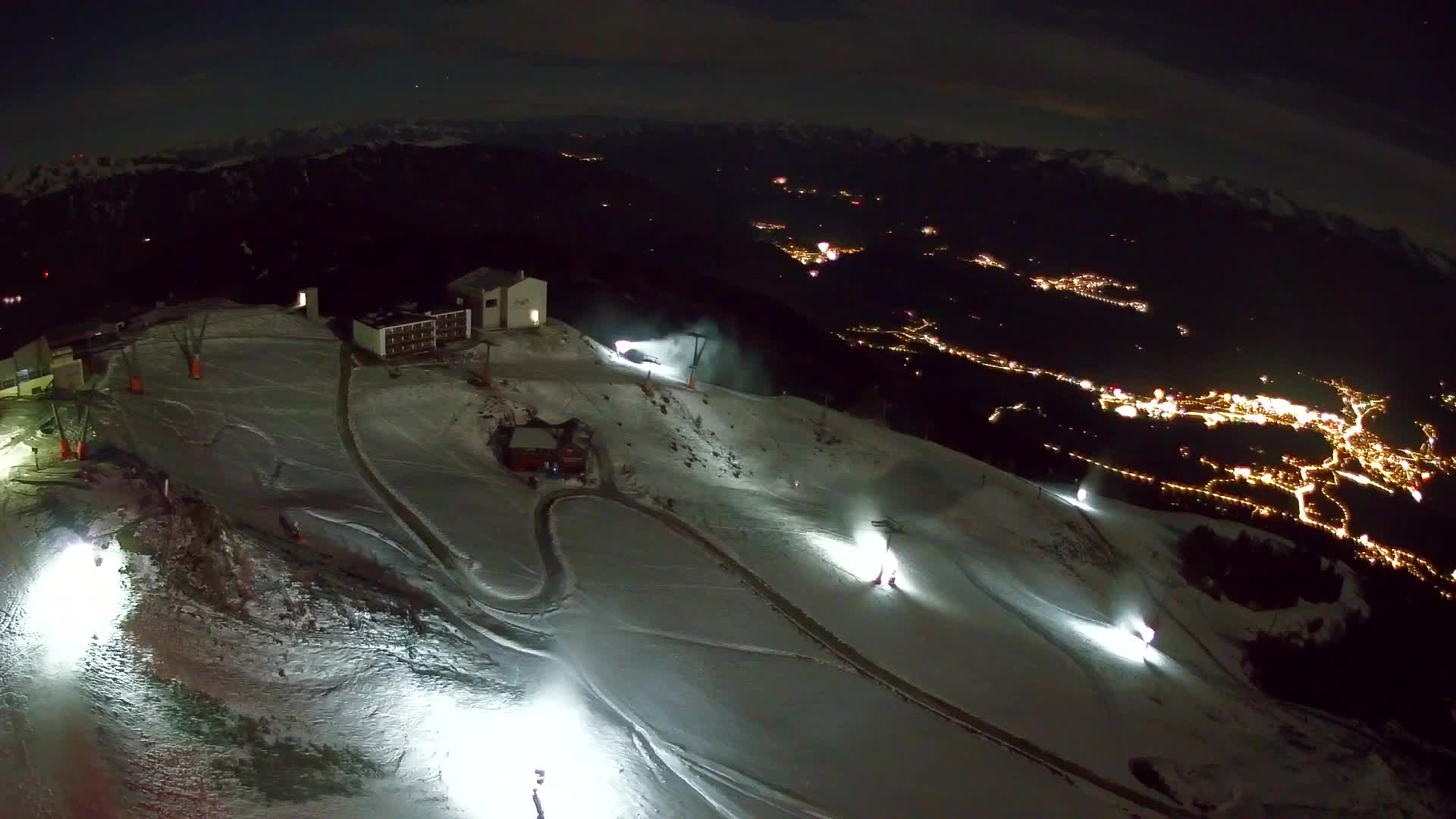 Skigebiet Kronplatz Gipfel | Blick auf Bruneck