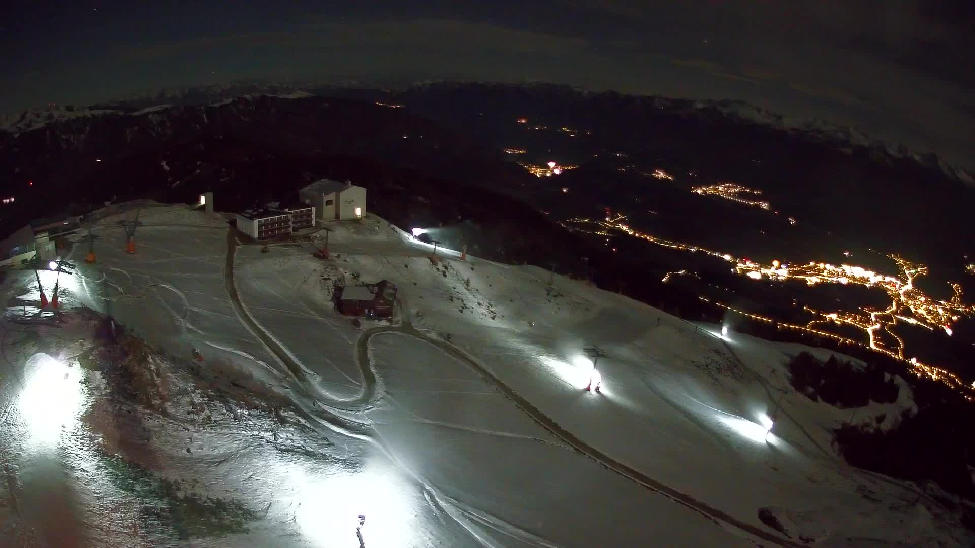 Station de ski Kronplatz sommet | vue sur Brunico
