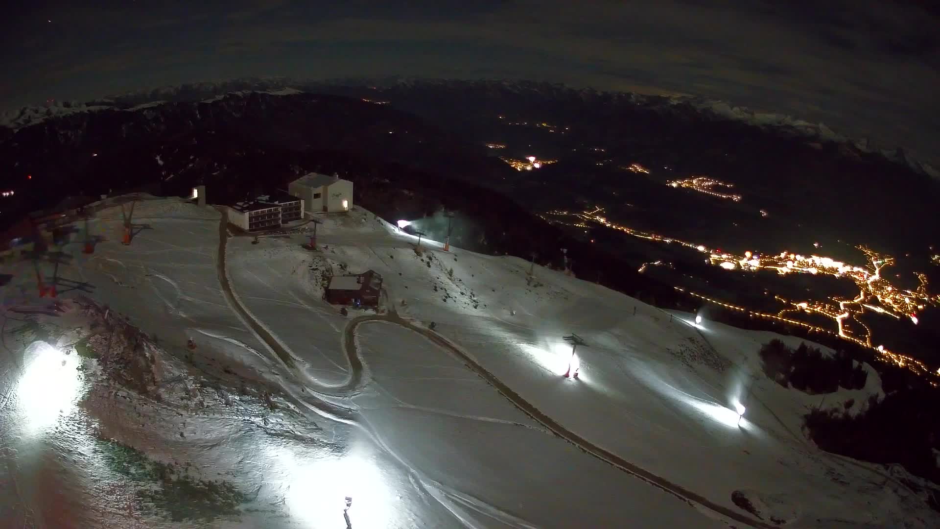 Skigebiet Kronplatz Gipfel | Blick auf Bruneck