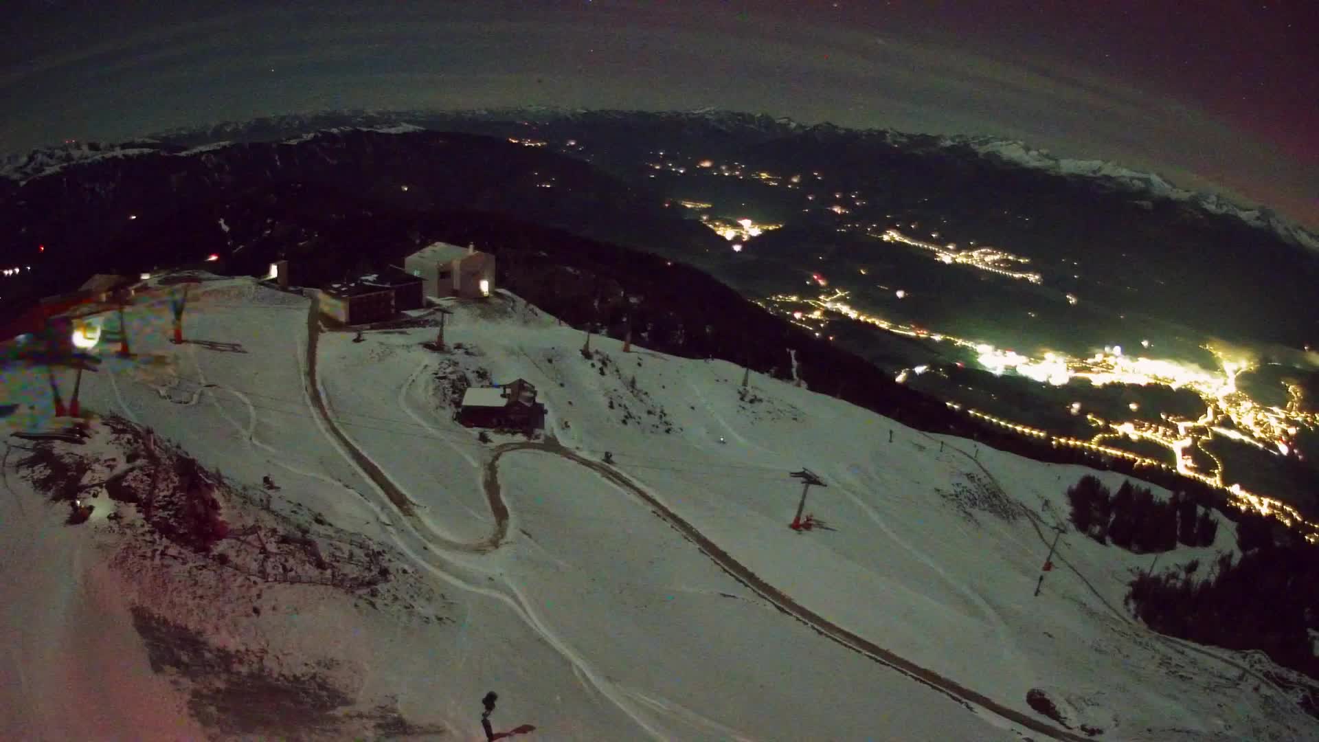 Station de ski Kronplatz sommet | vue sur Brunico