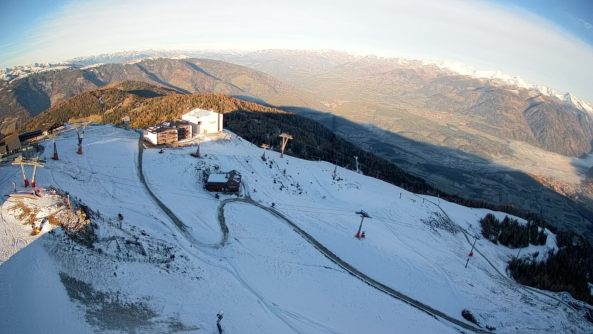 Kronplatz peak Ski resort | view to Bruneck