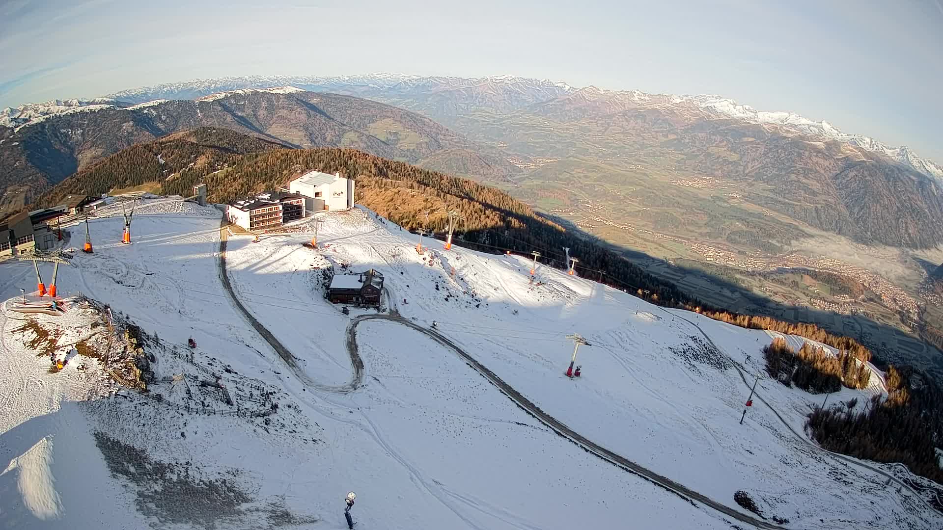 Smučišče Kronplatz – vrh | pogled na Bruneck