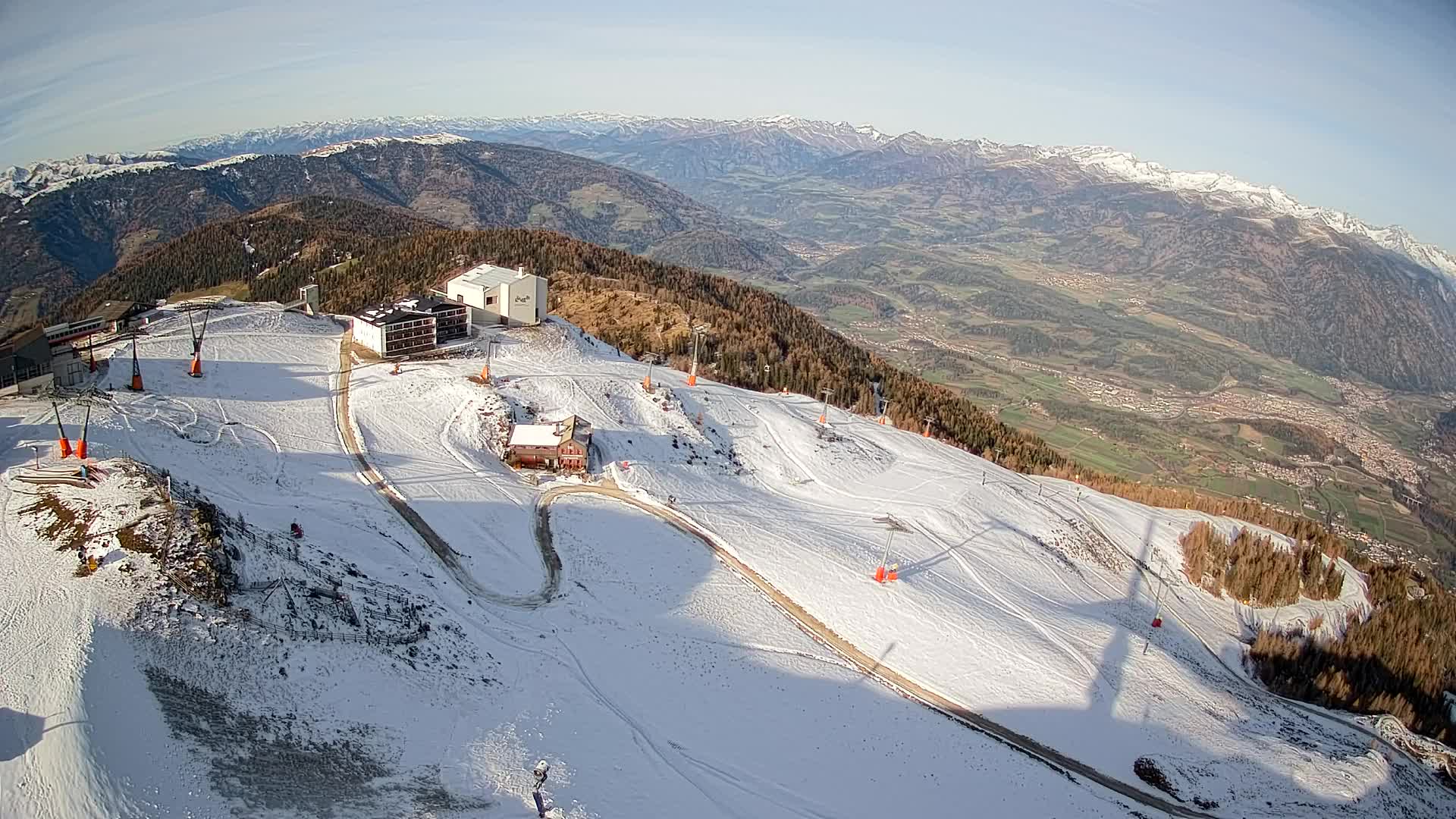 Kronplatz peak Ski resort | view to Bruneck
