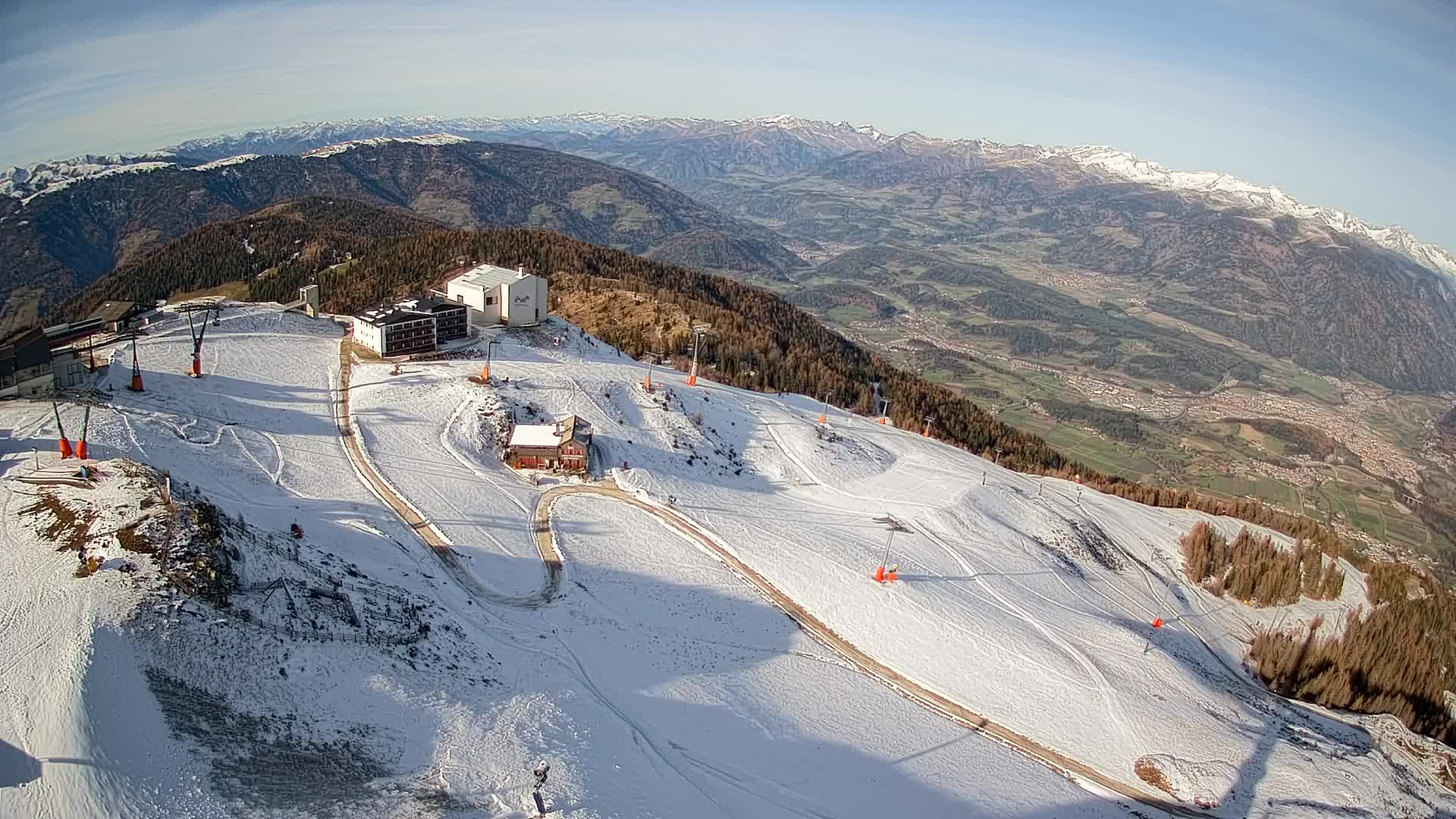 Kronplatz peak Ski resort | view to Bruneck