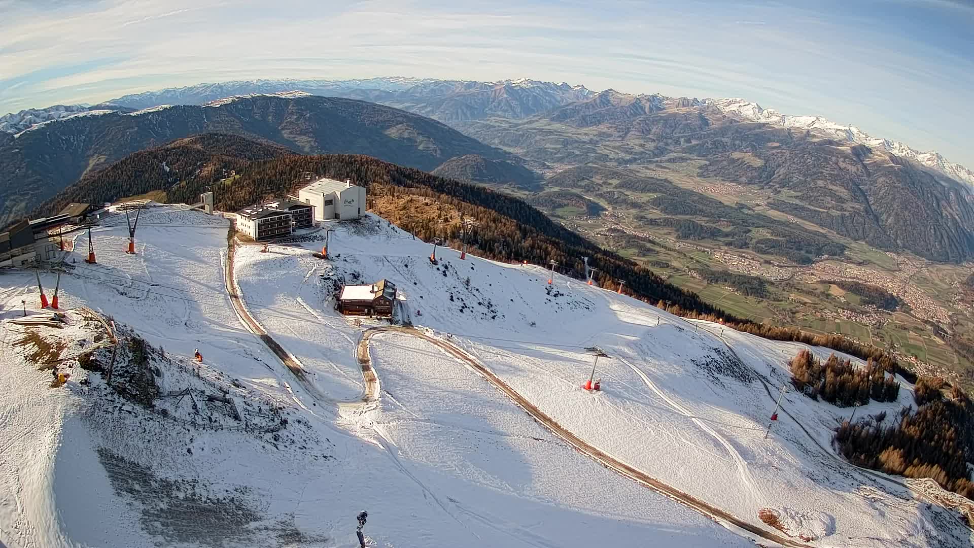 Kronplatz peak Ski resort | view to Bruneck