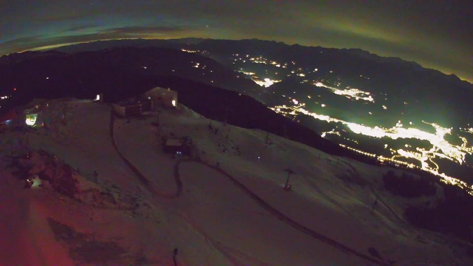 Station de ski Kronplatz sommet | vue sur Brunico