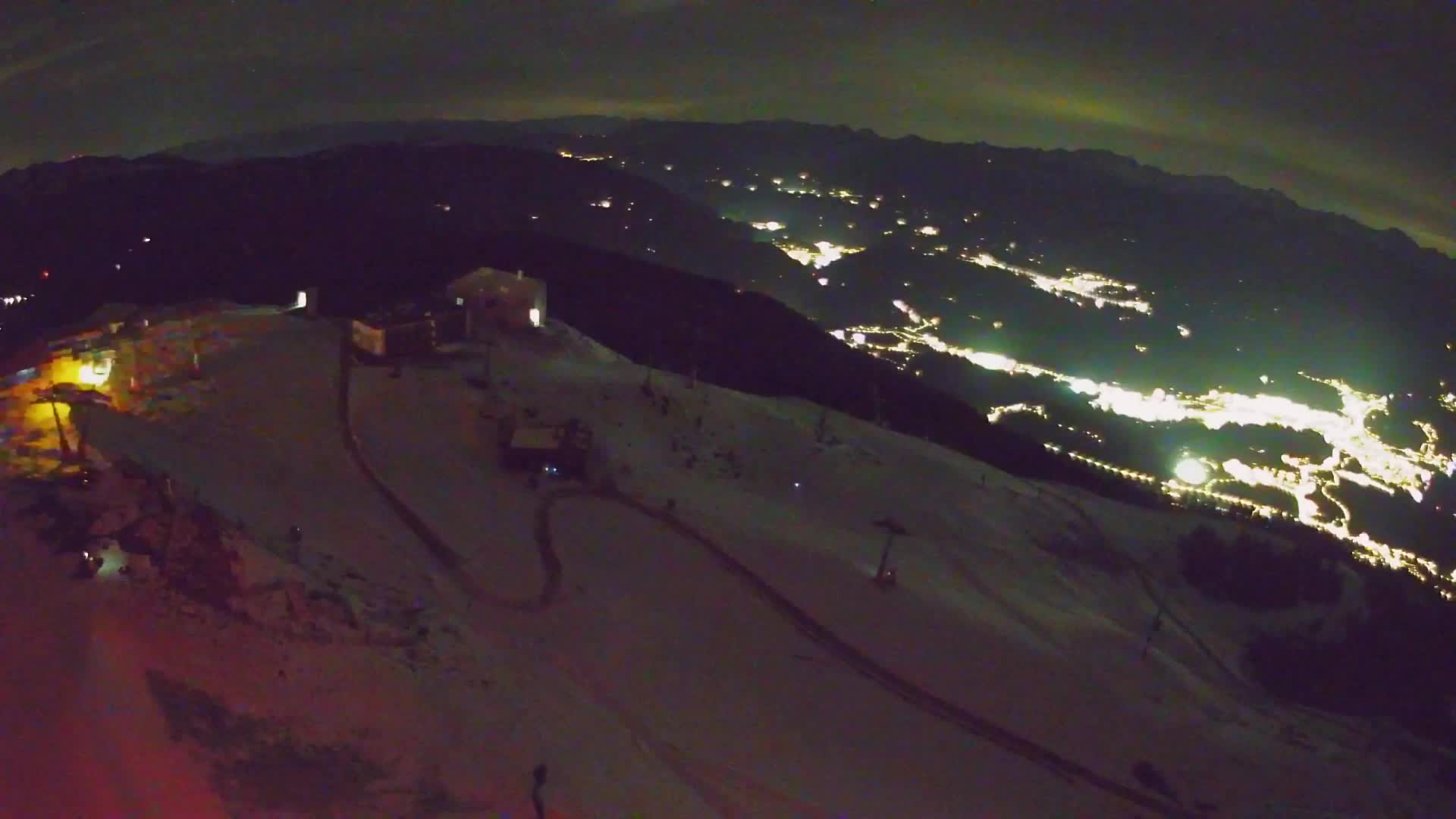 Skigebiet Kronplatz Gipfel | Blick auf Bruneck