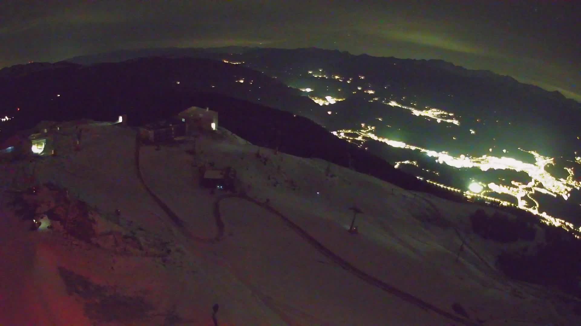 Station de ski Kronplatz sommet | vue sur Brunico