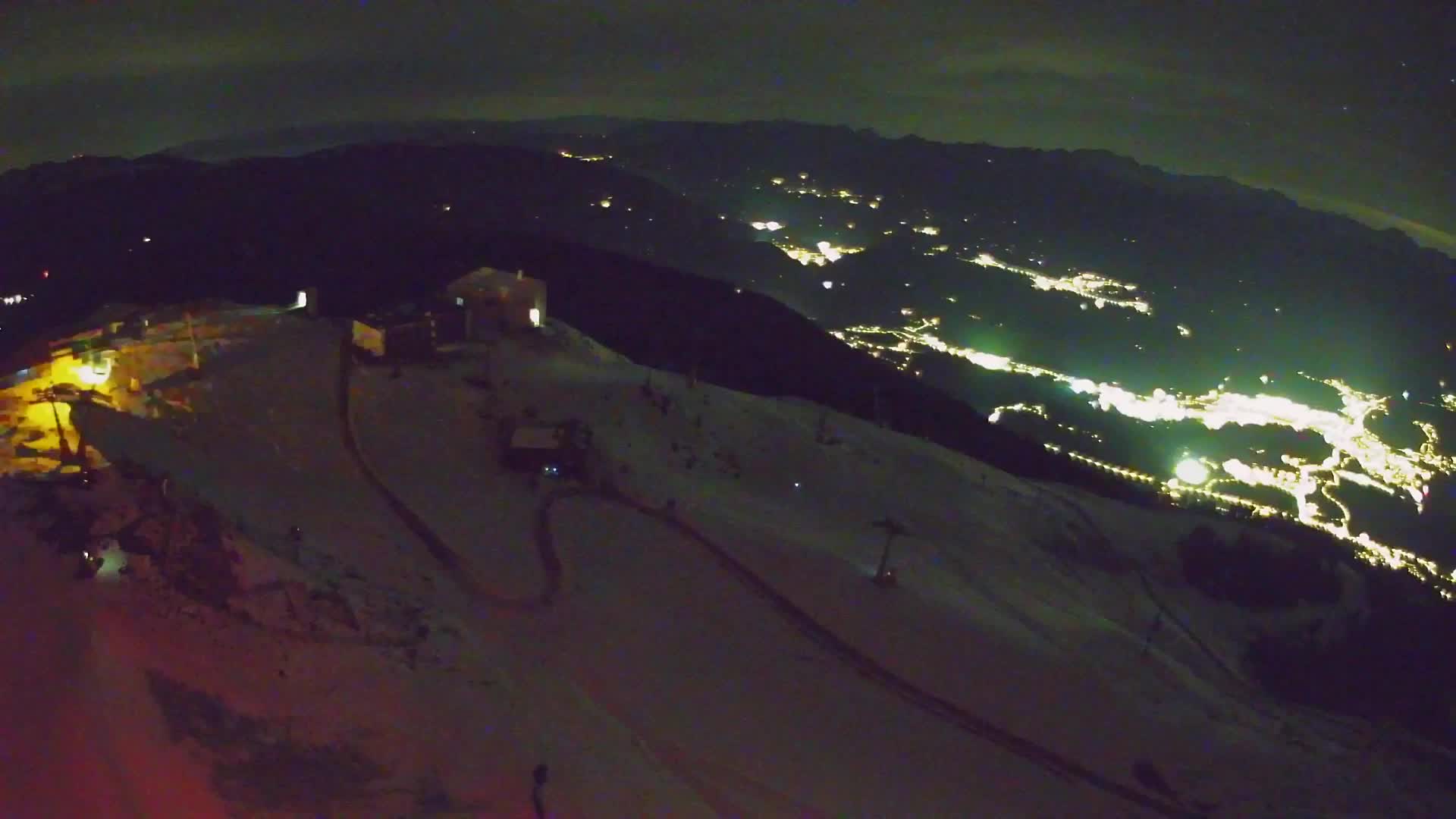 Station de ski Kronplatz sommet | vue sur Brunico