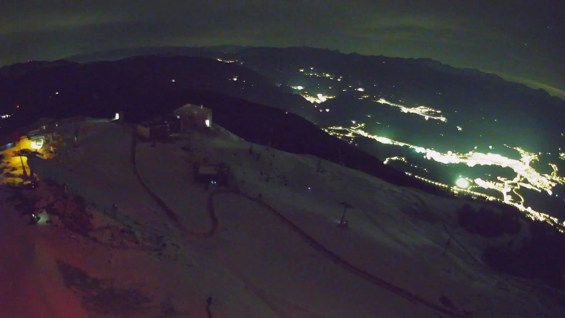Station de ski Kronplatz sommet | vue sur Brunico