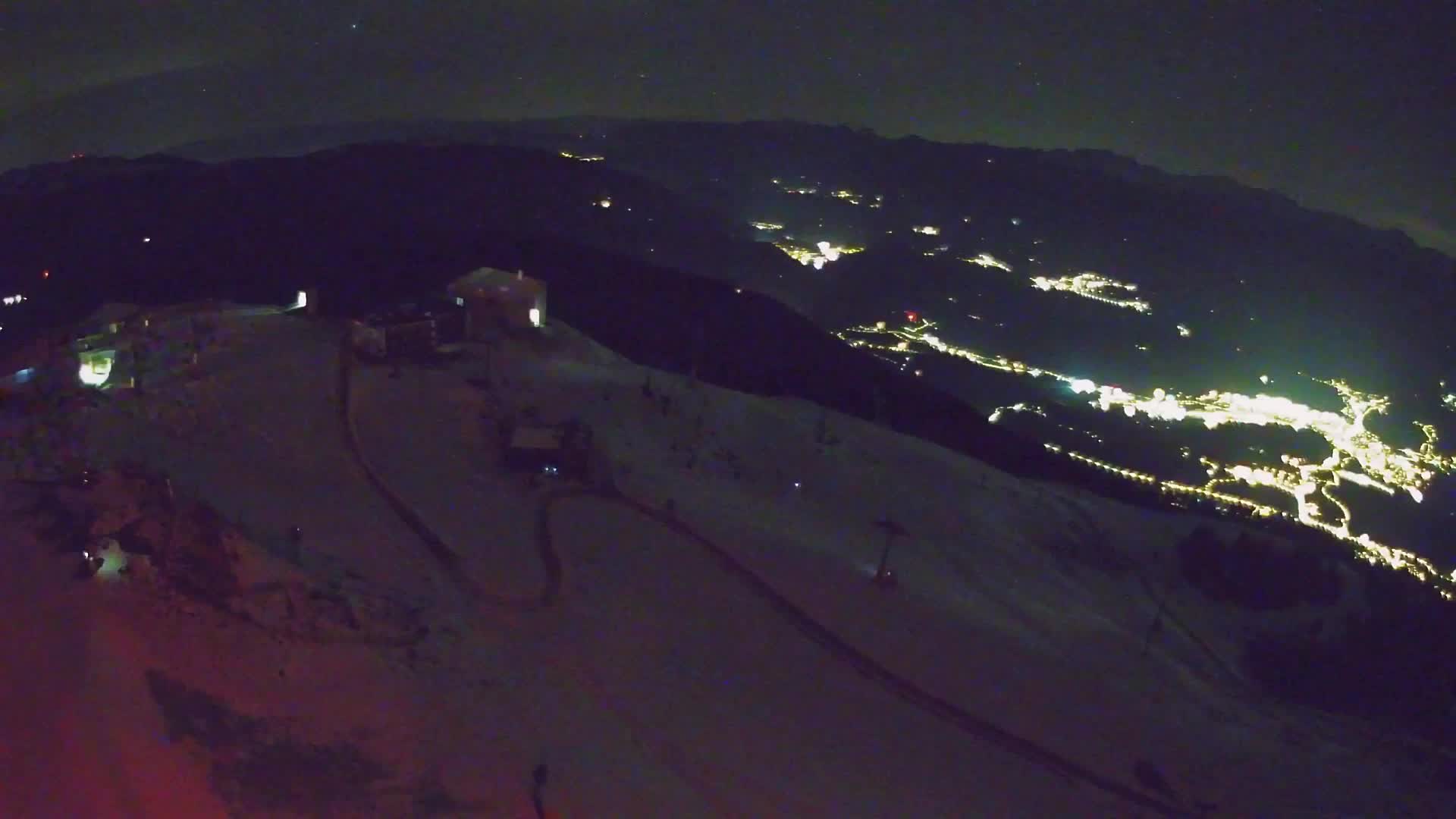 Station de ski Kronplatz sommet | vue sur Brunico
