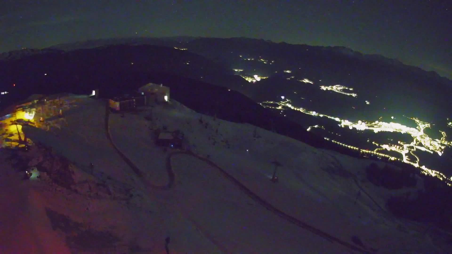 Station de ski Kronplatz sommet | vue sur Brunico