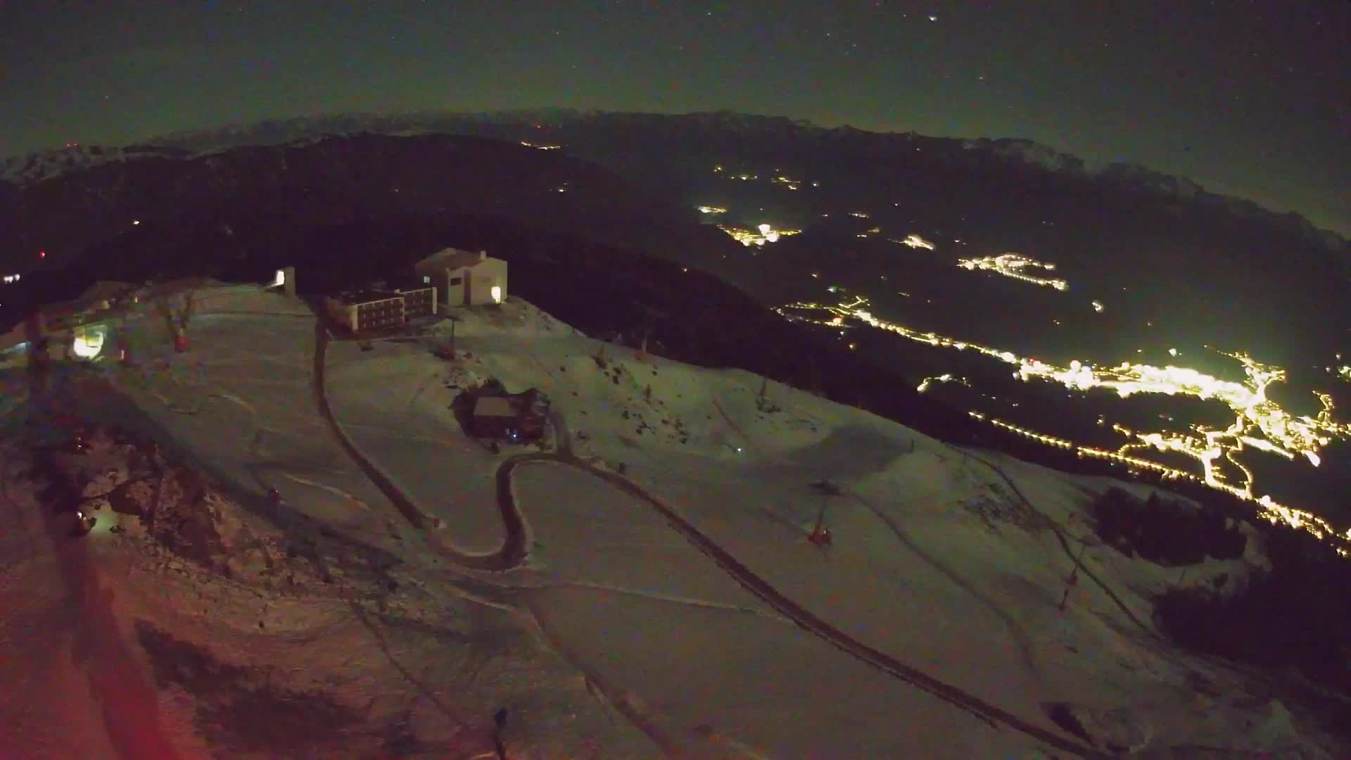 Station de ski Kronplatz sommet | vue sur Brunico