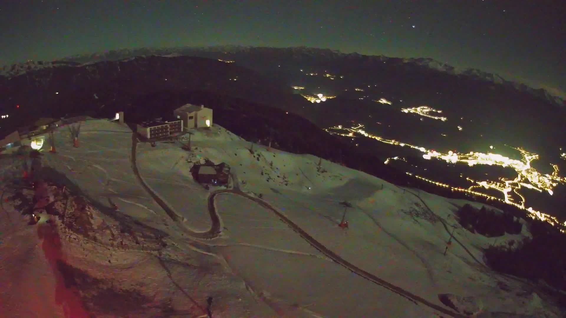 Skigebiet Kronplatz Gipfel | Blick auf Bruneck