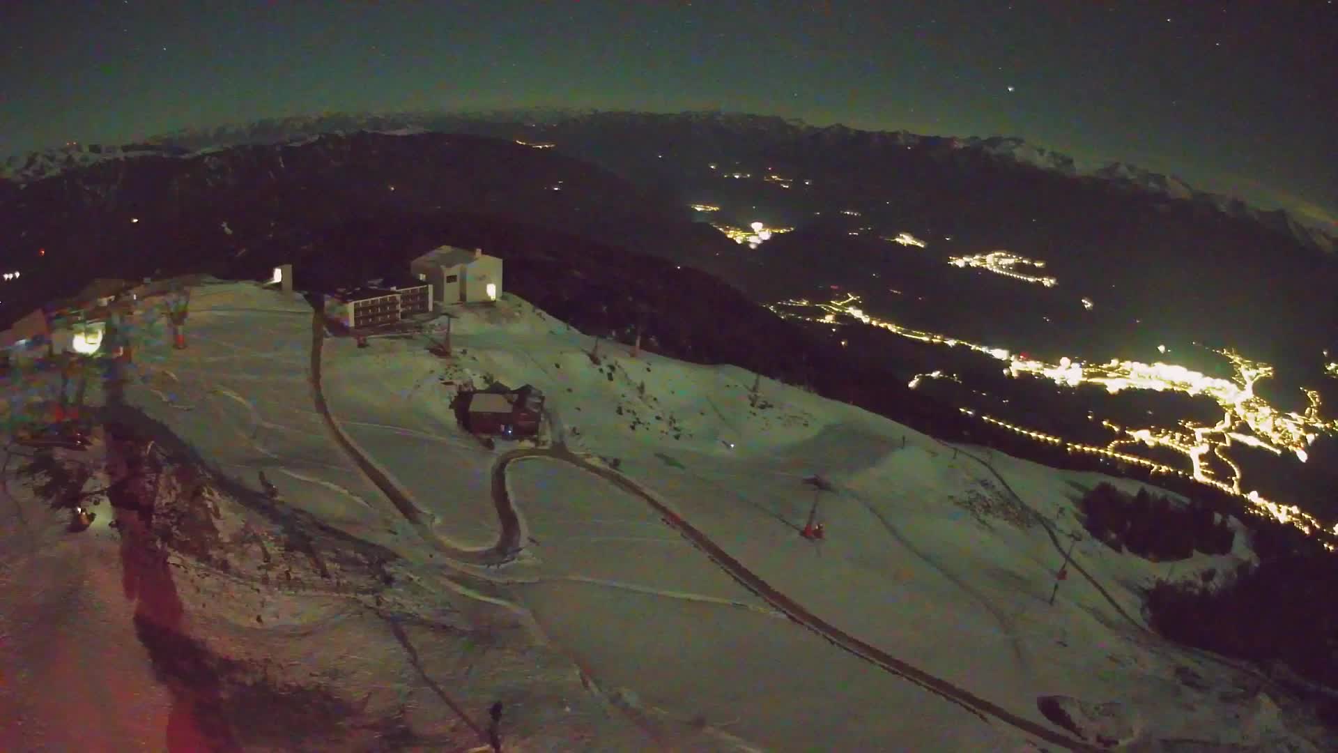 Station de ski Kronplatz sommet | vue sur Brunico