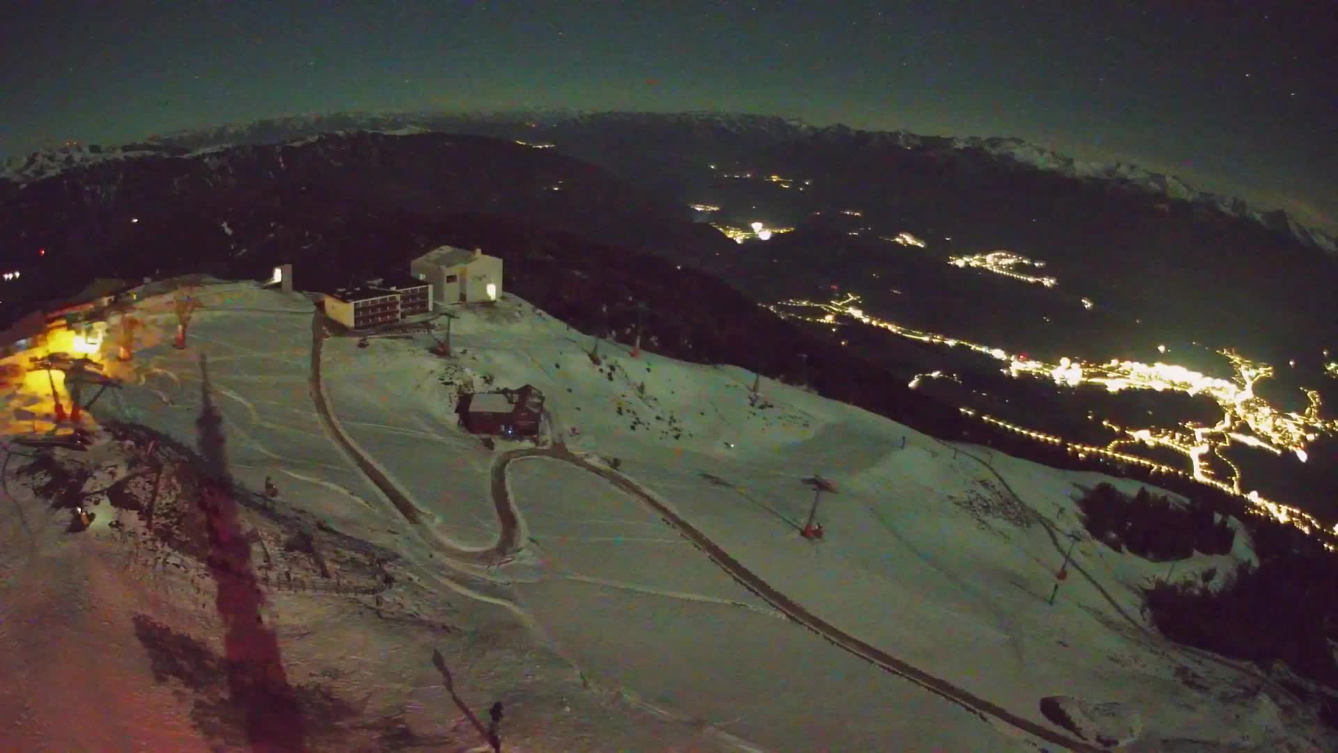 Skigebiet Kronplatz Gipfel | Blick auf Bruneck