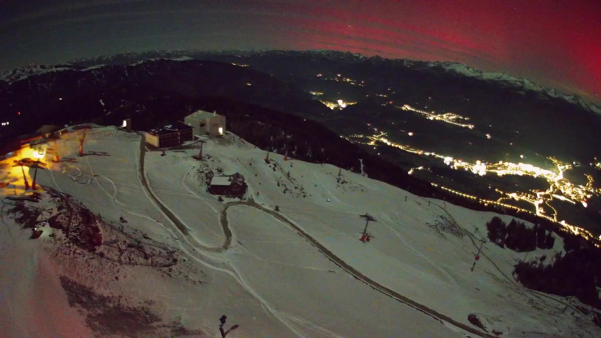 Skigebiet Kronplatz Gipfel | Blick auf Bruneck