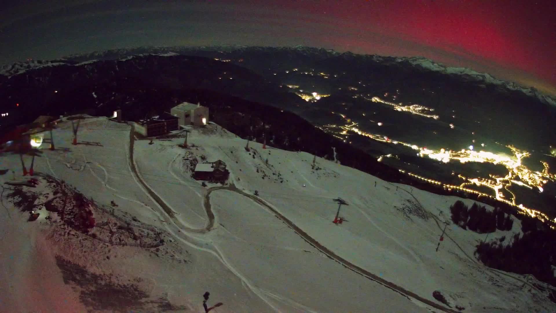 Station de ski Kronplatz sommet | vue sur Brunico