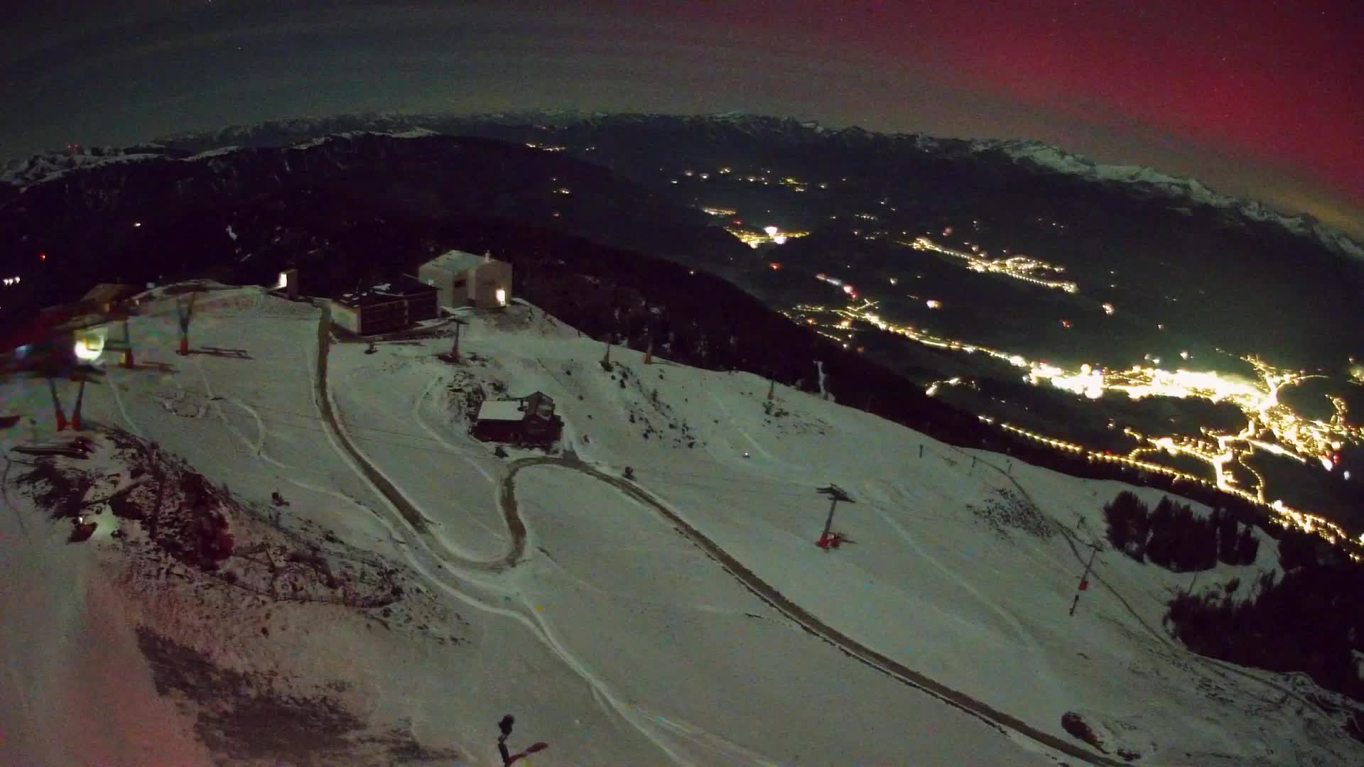 Skigebiet Kronplatz Gipfel | Blick auf Bruneck