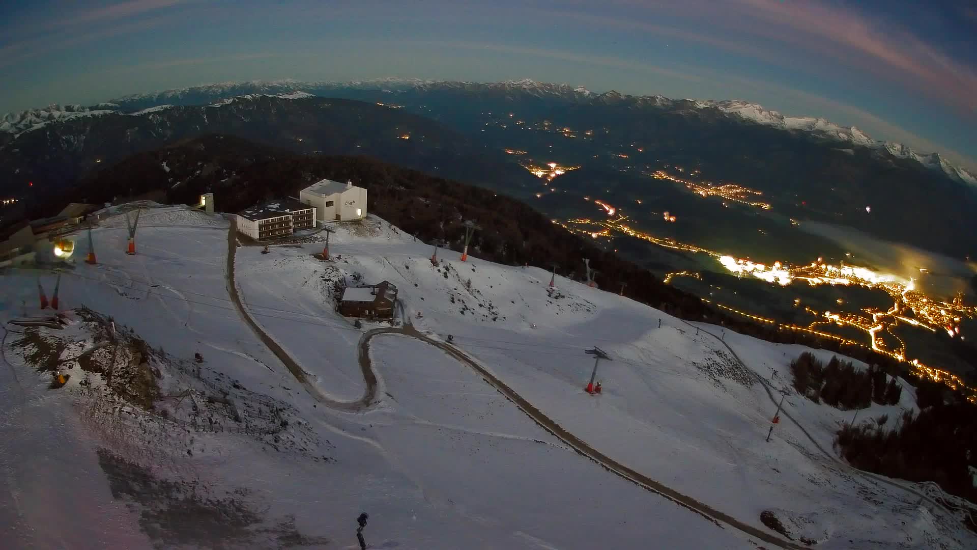 Skigebiet Kronplatz Gipfel | Blick auf Bruneck