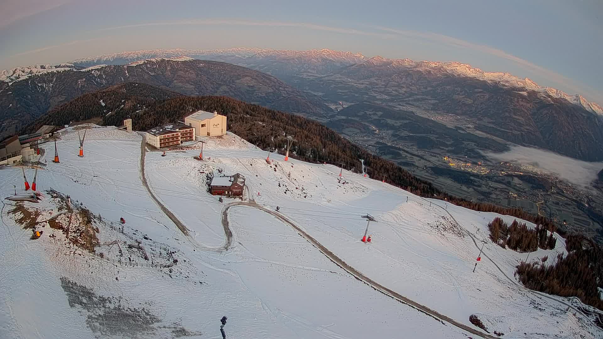 Kronplatz peak Ski resort | view to Bruneck