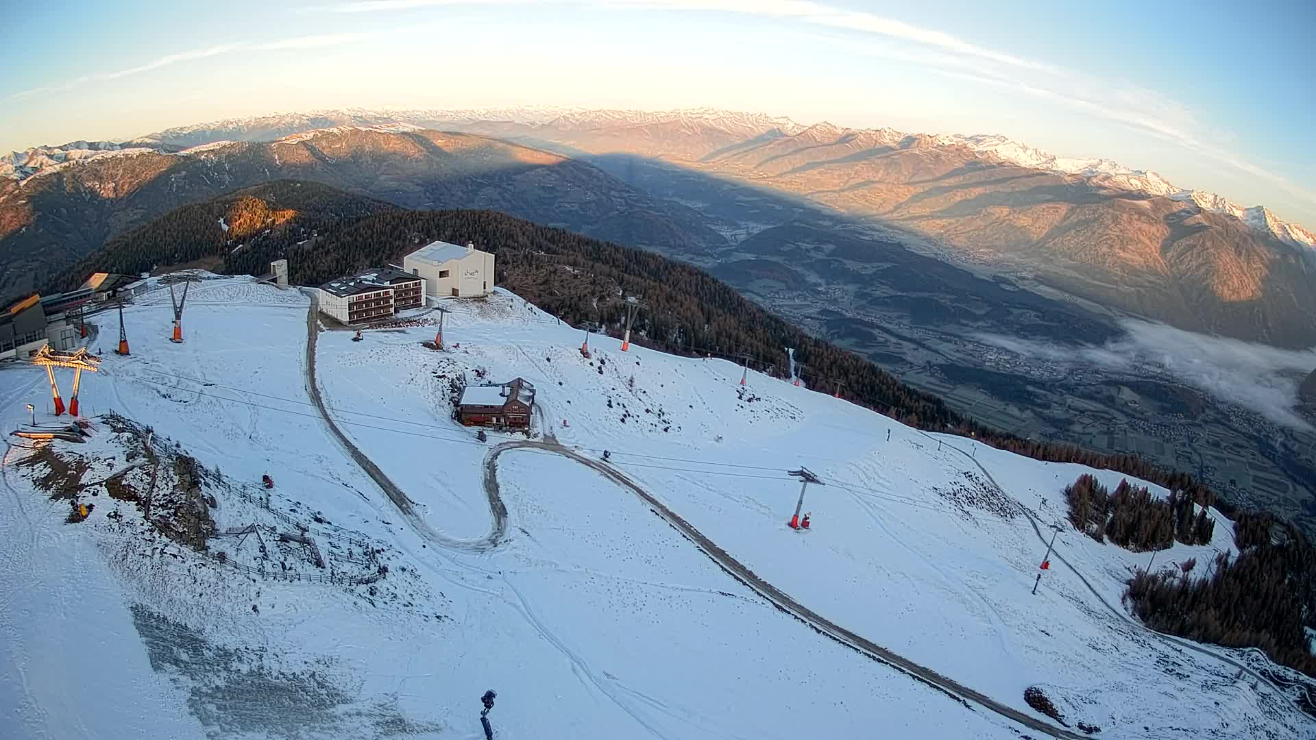 Kronplatz peak Ski resort | view to Bruneck