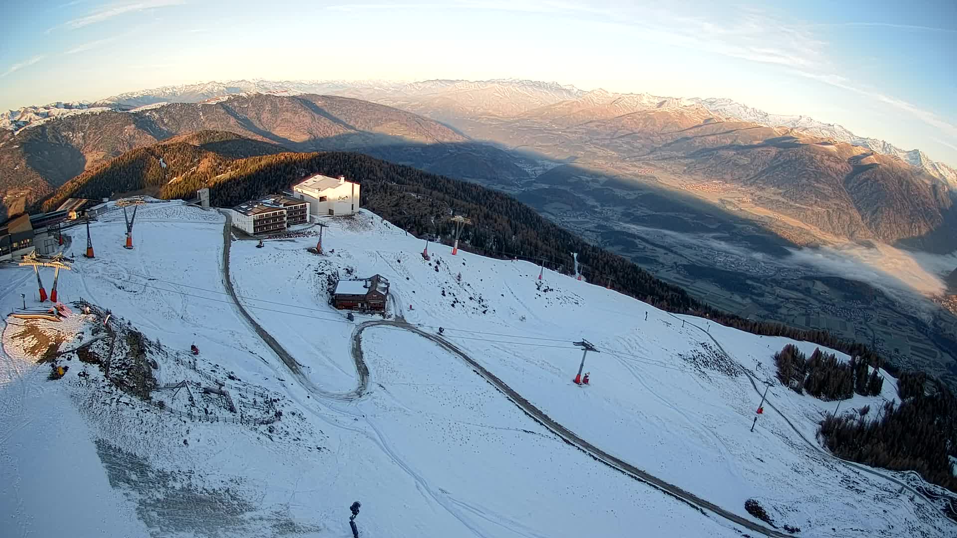 Kronplatz peak Ski resort | view to Bruneck