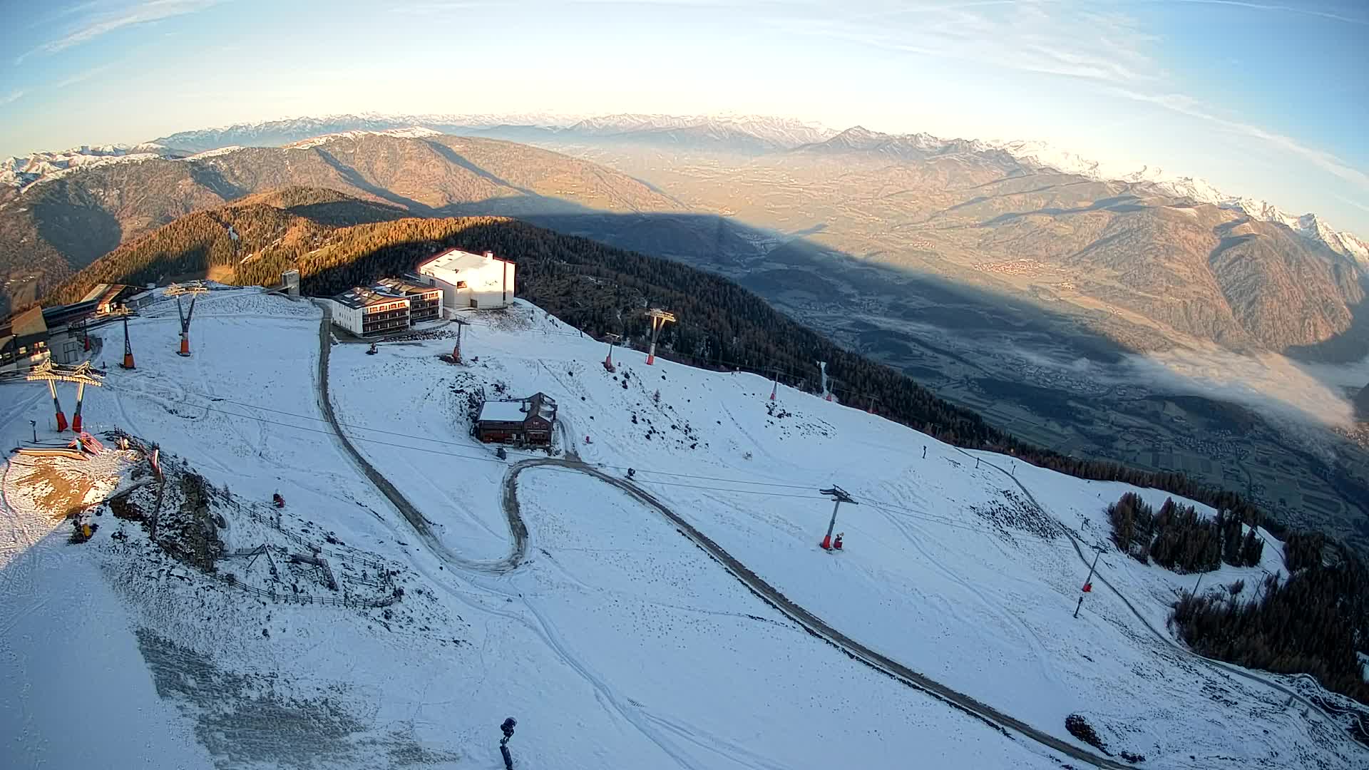 Smučišče Kronplatz – vrh | pogled na Bruneck