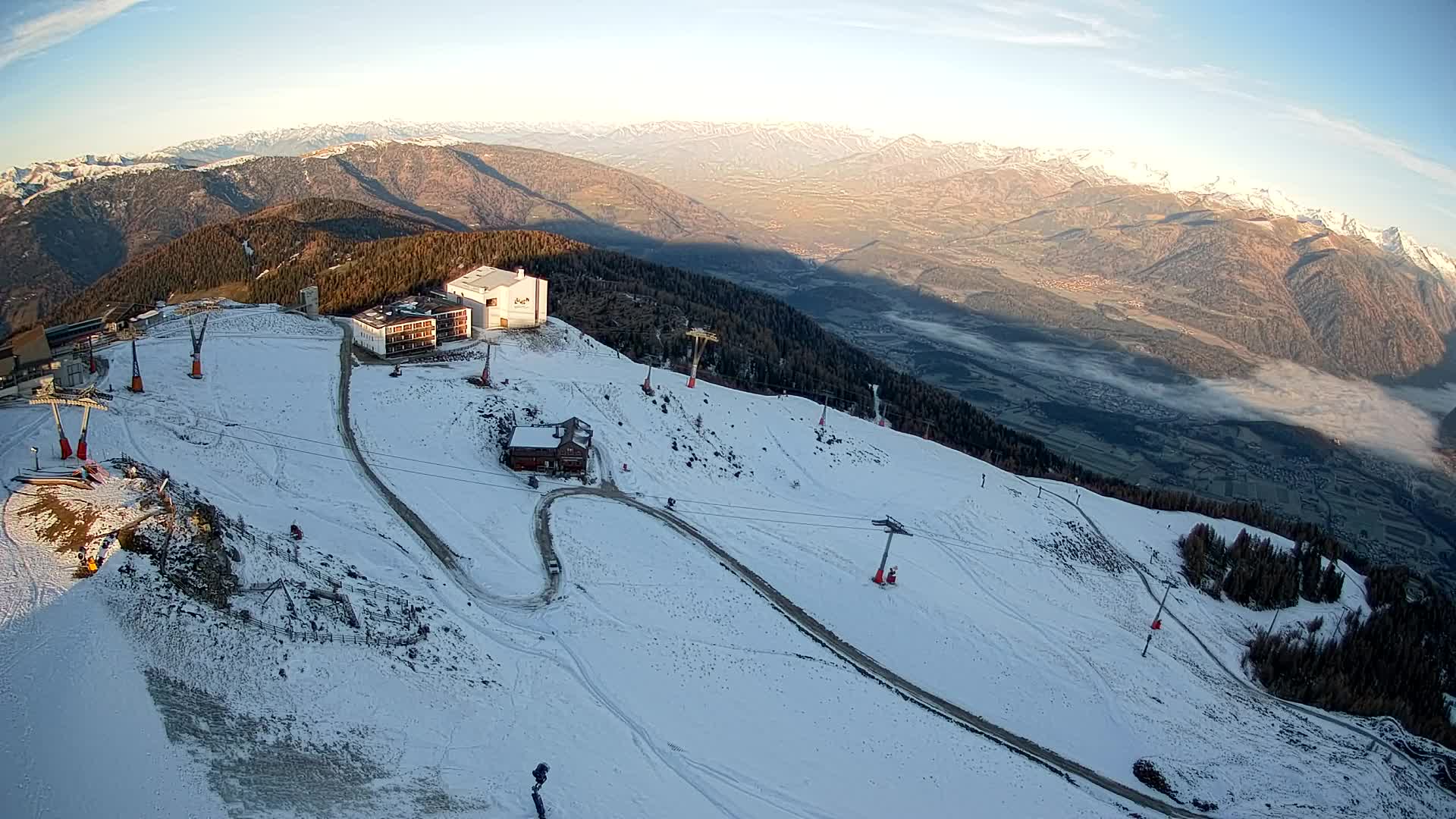 Kronplatz peak Ski resort | view to Bruneck