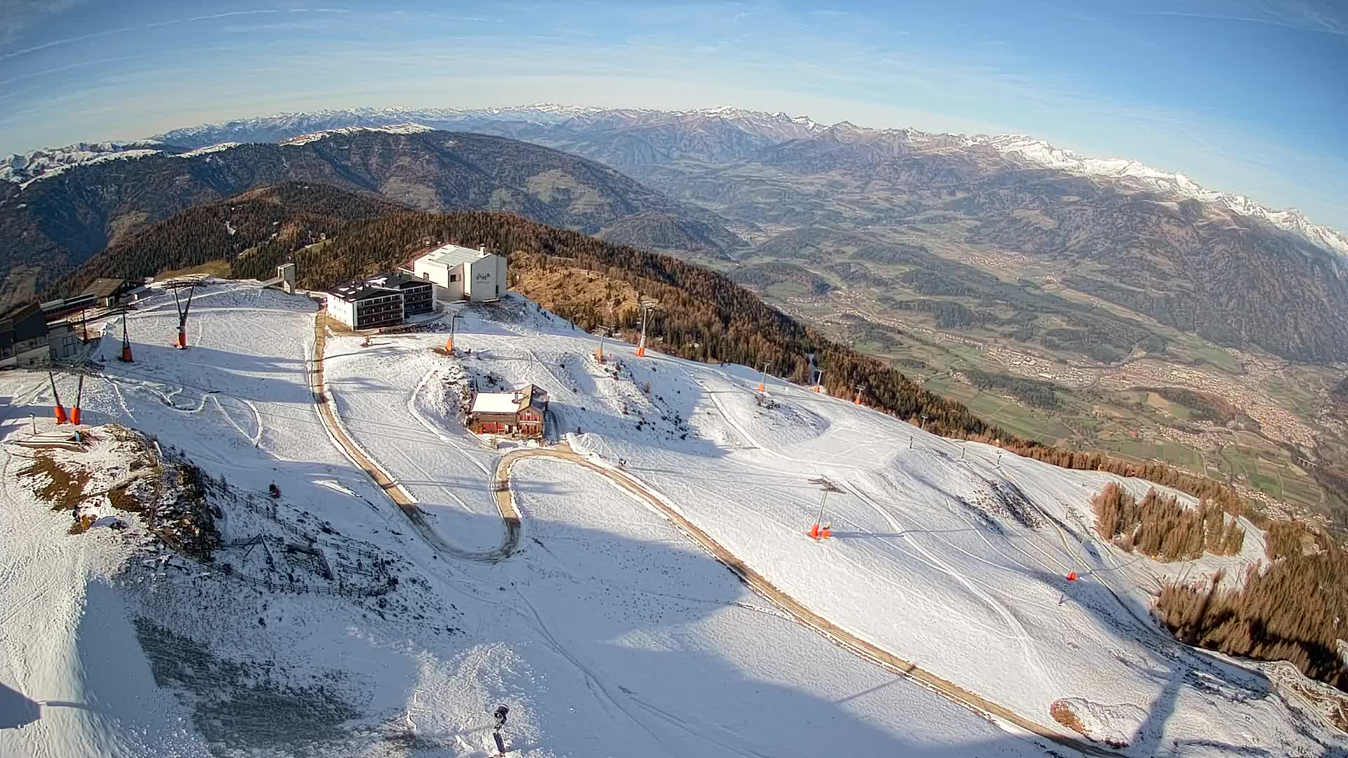 Kronplatz peak Ski resort | view to Bruneck