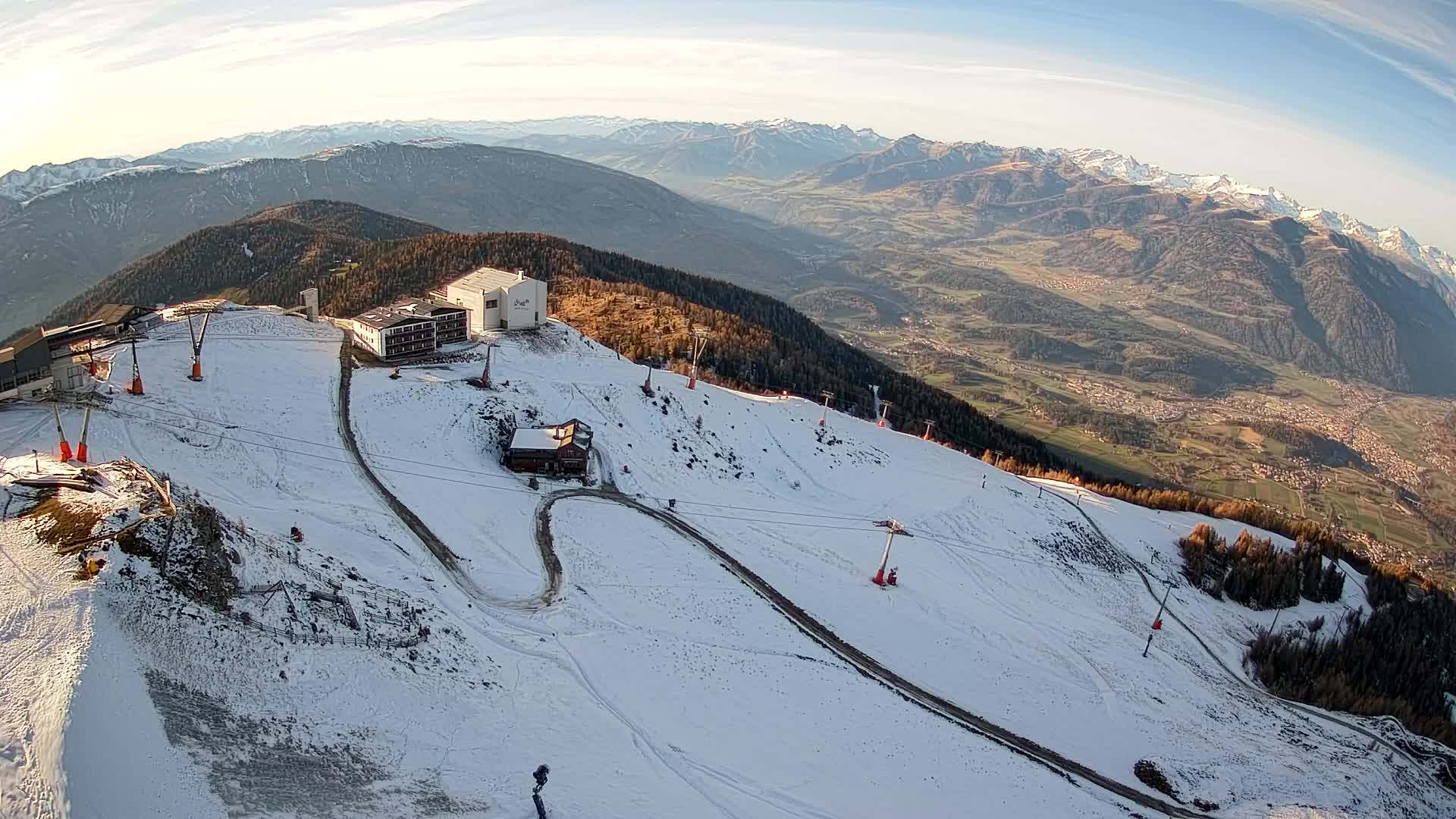 Kronplatz peak Ski resort | view to Bruneck