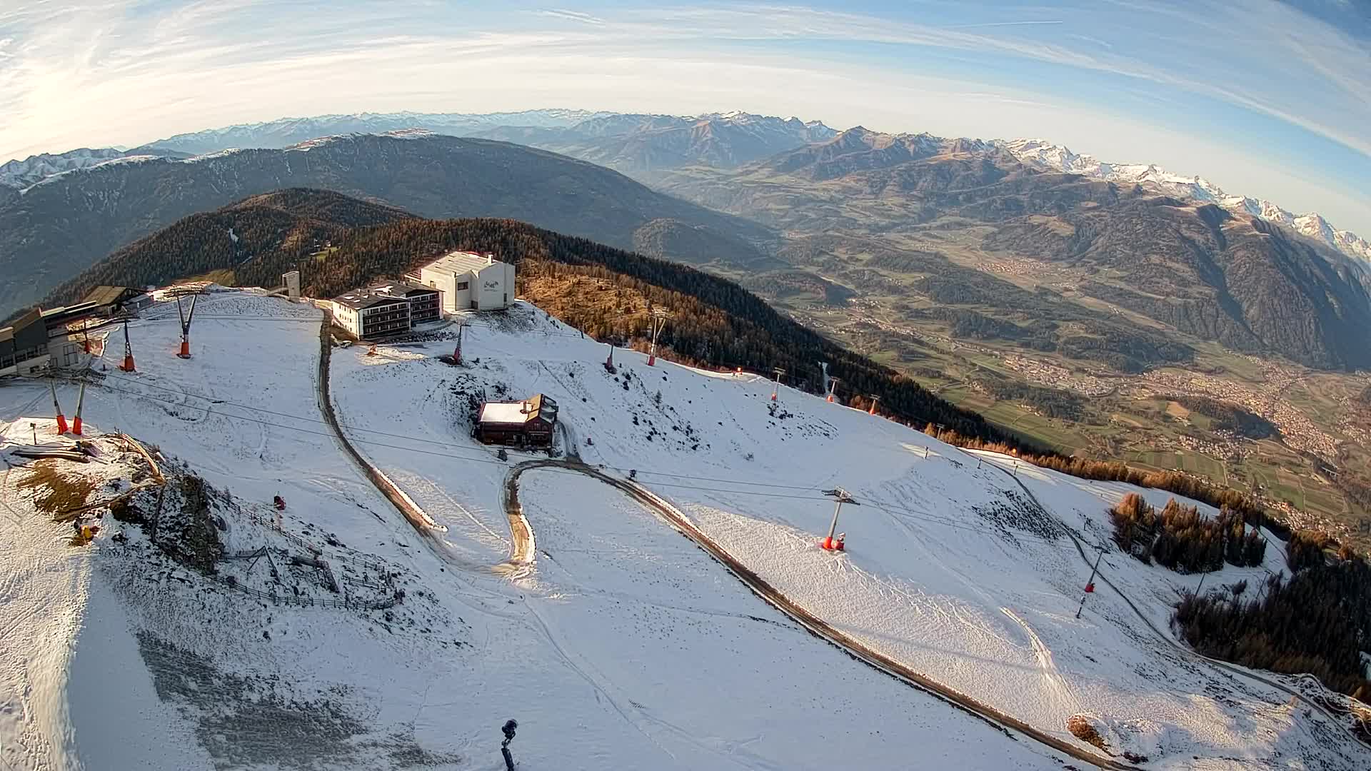 Smučišče Kronplatz – vrh | pogled na Bruneck
