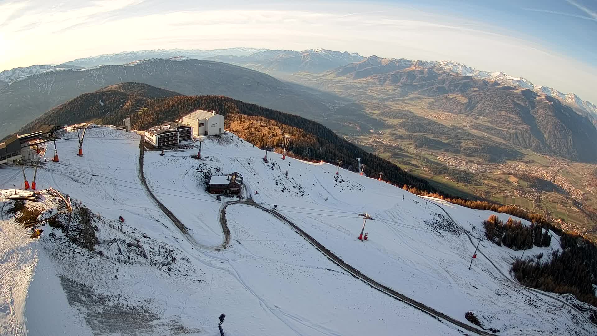 Kronplatz peak Ski resort | view to Bruneck