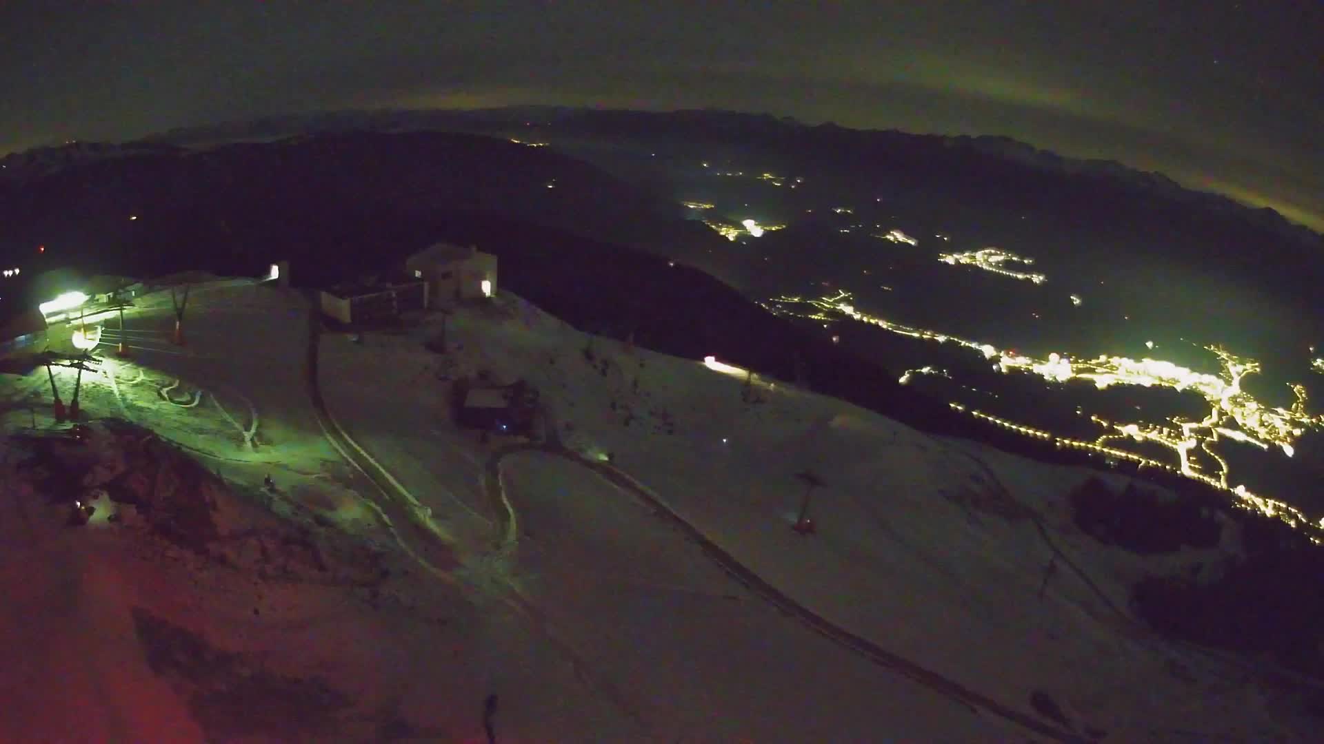 Station de ski Kronplatz sommet | vue sur Brunico