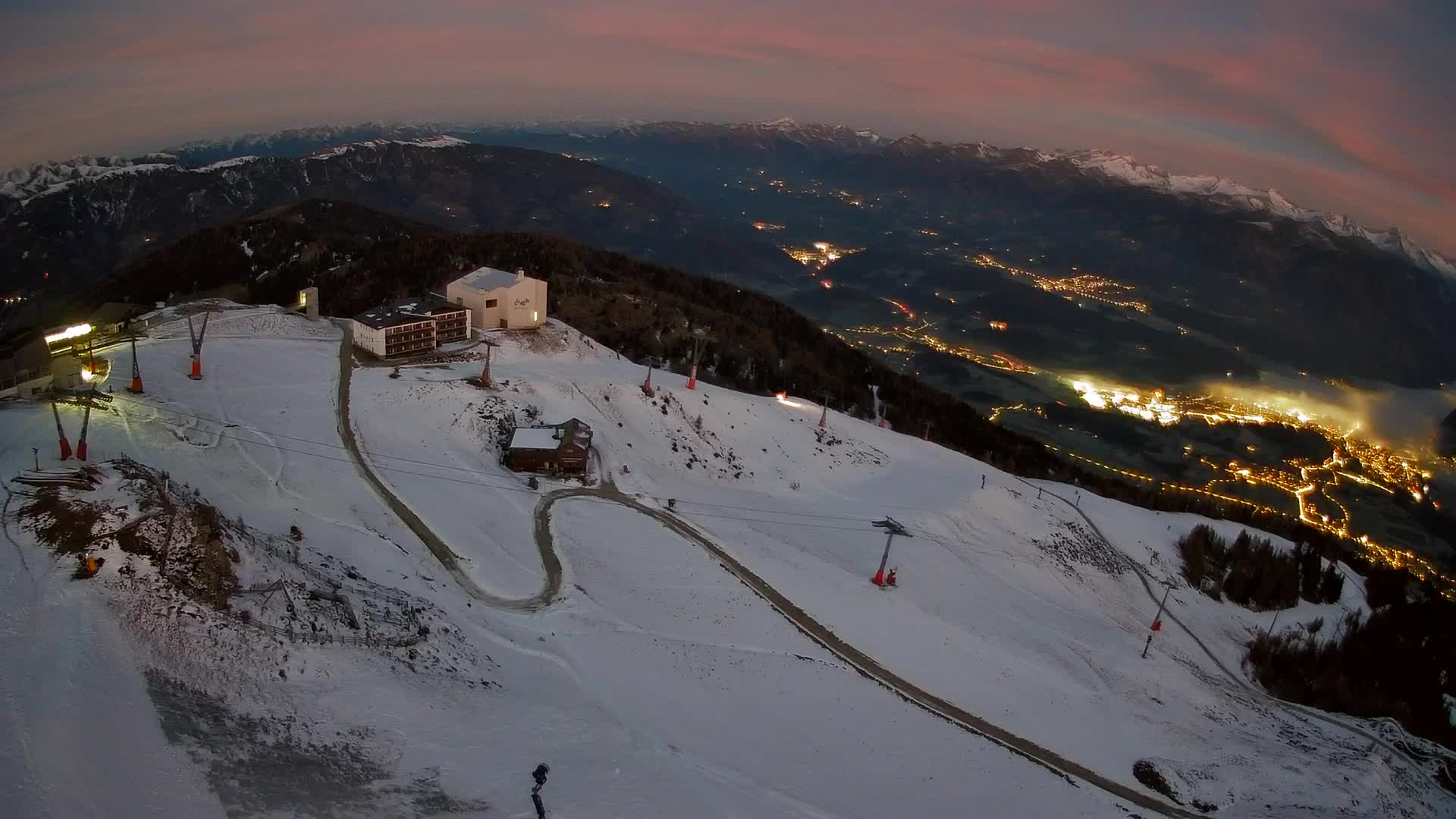 Kronplatz peak Ski resort | view to Bruneck