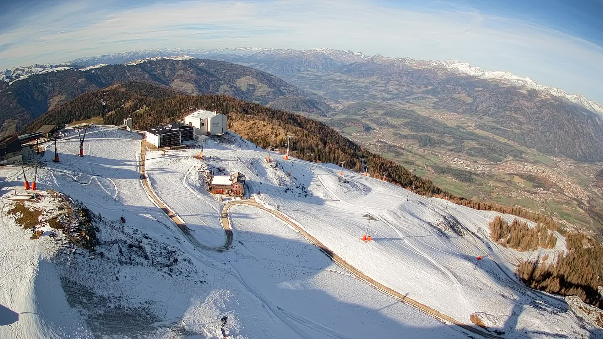 Smučišče Kronplatz – vrh | pogled na Bruneck